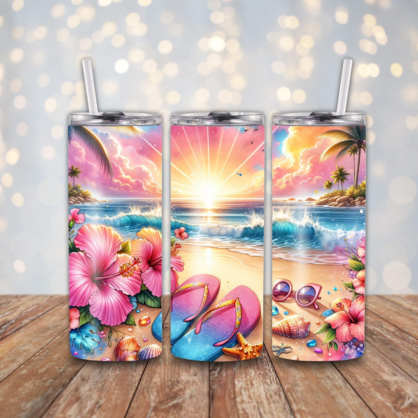 Summer Beach Sublimation Transfers