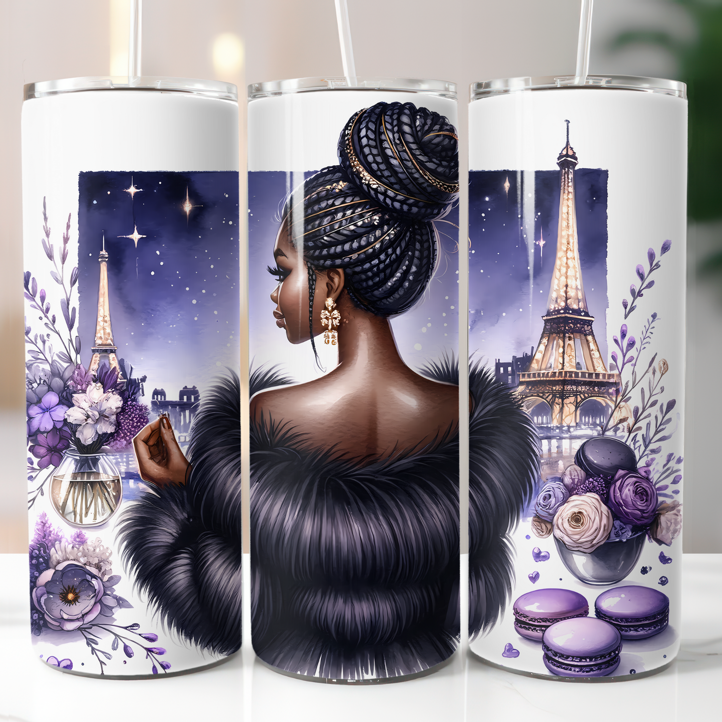 Black Woman Paris #2 Sublimation Transfer