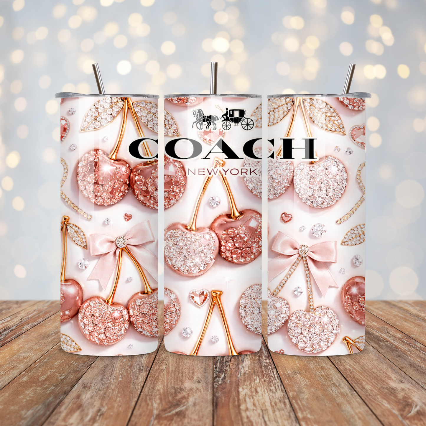 Gold Rose Handbag Design Sublimation Transfer
