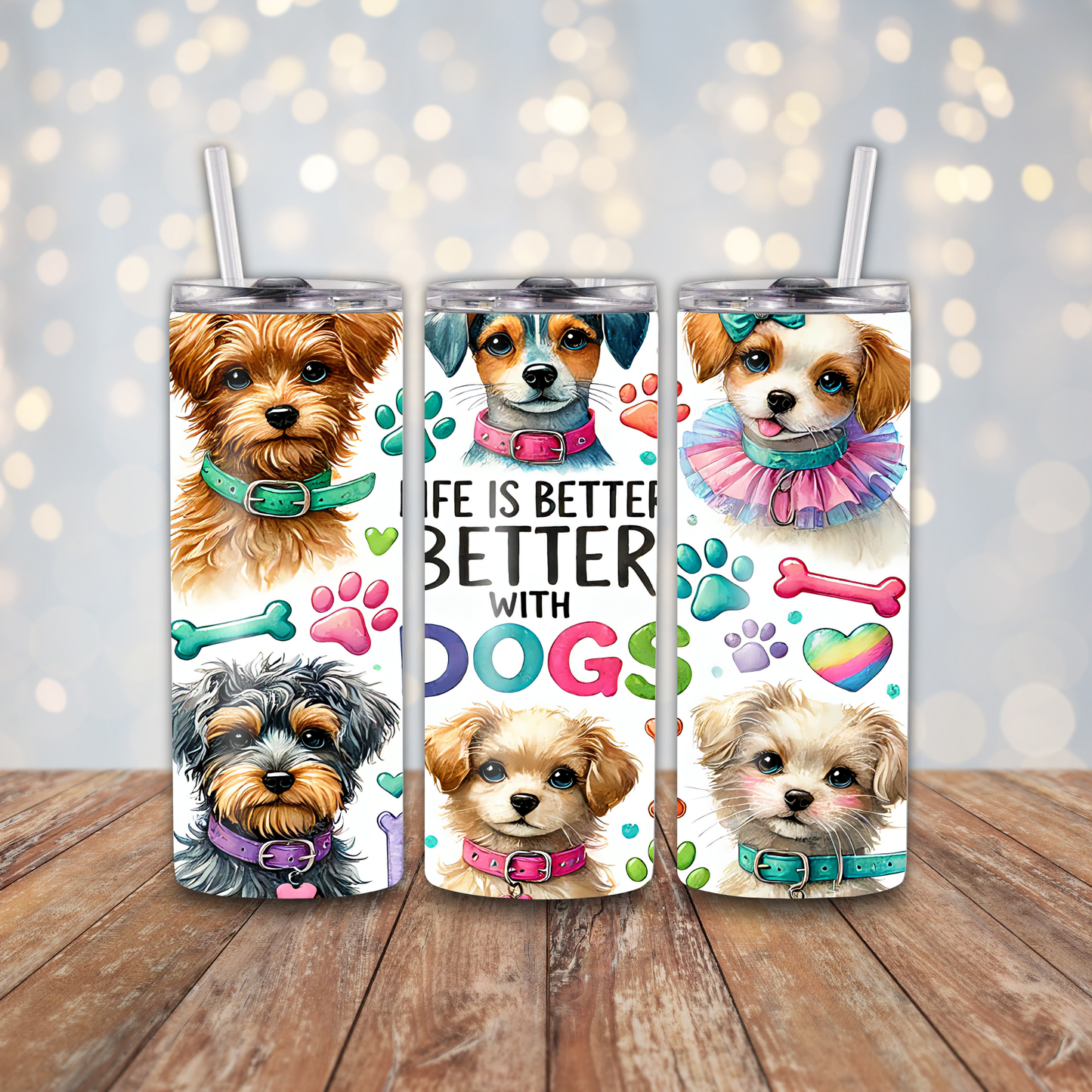 Life is Better with Dogs Sublimation Transfers