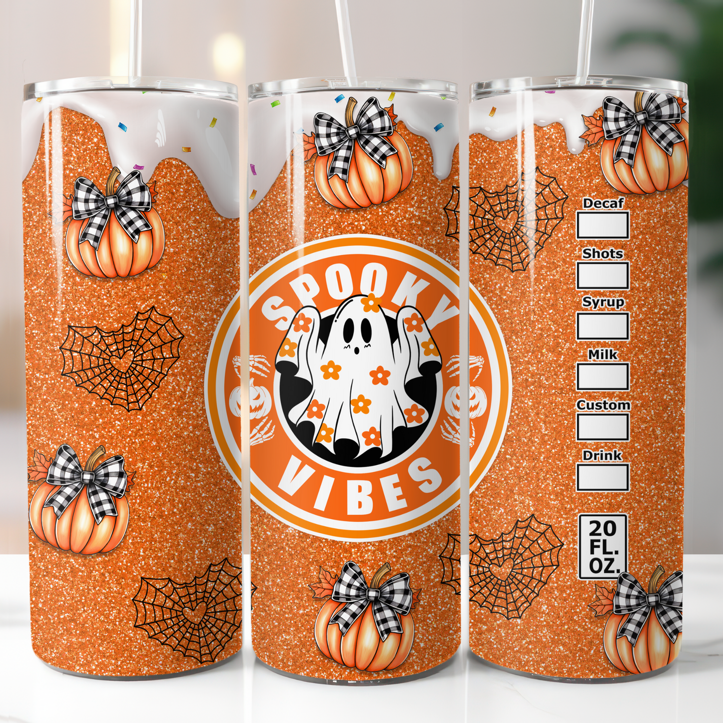 Spooky Vibes Pumpkins Sublimation Transfers