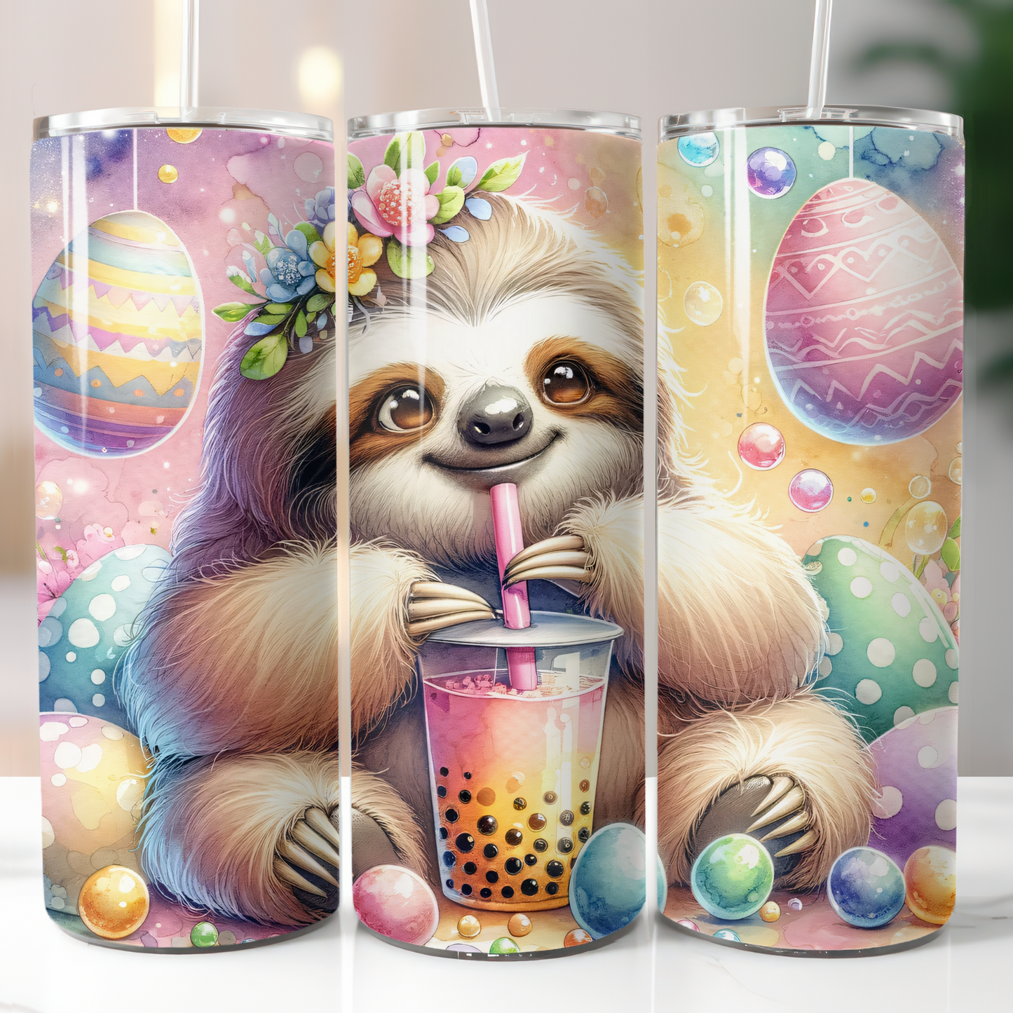 Easter Sloth, Sublimation Transfer