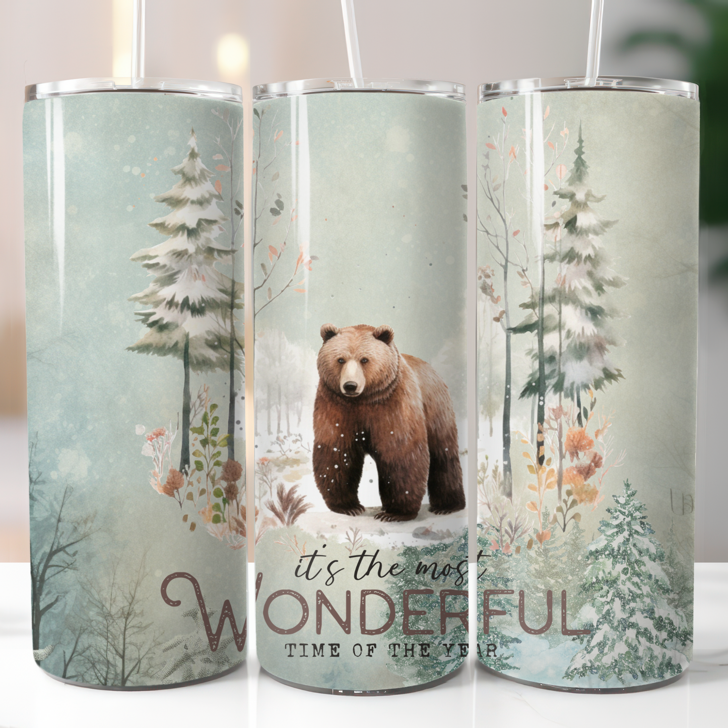 Vintage Christmas Winter, Sublimation, Ready To Press, Print Out Transfer, 20 oz, Skinny Tumbler Transfer, NOT A DIGITAL