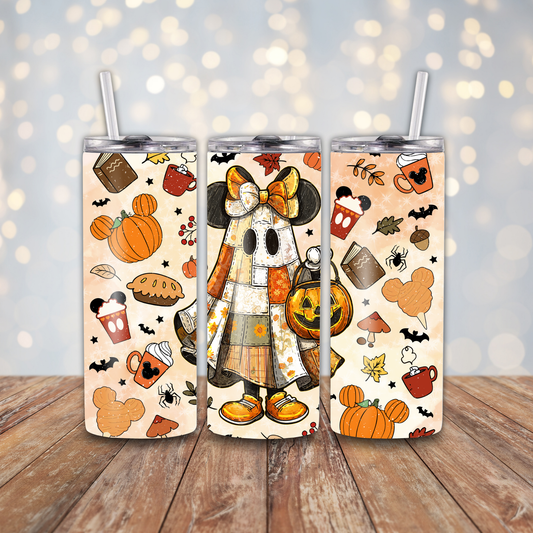 Girl Mouse Patchwork Halloween Sublimation Transfers
