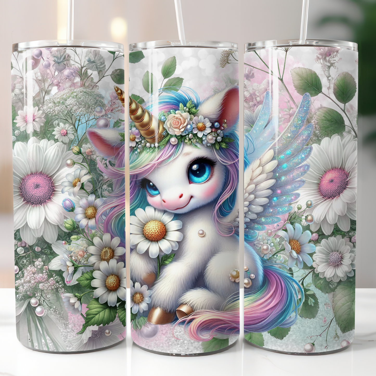 Unicorn Floral Sublimation Transfers