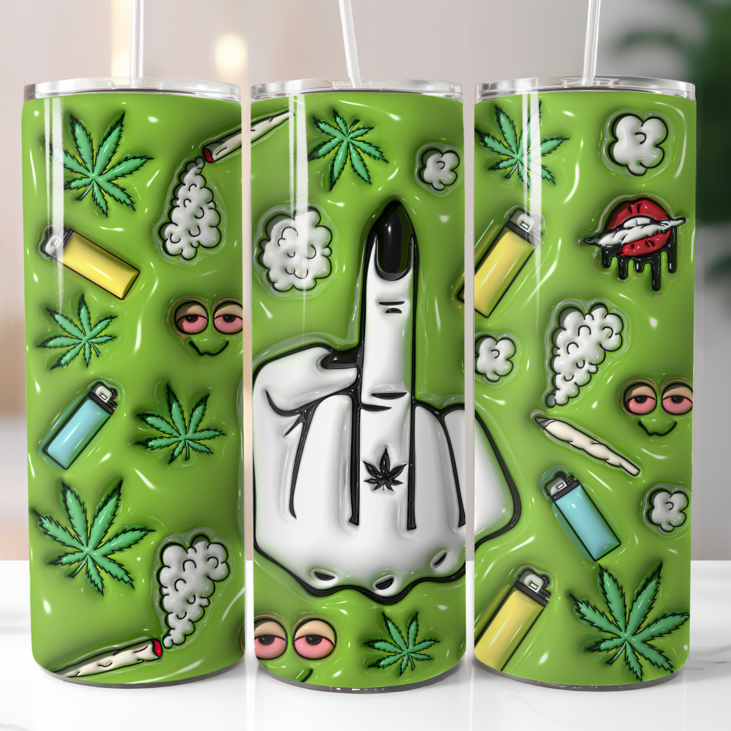 3D Puffy Weed, Sublimation Transfer