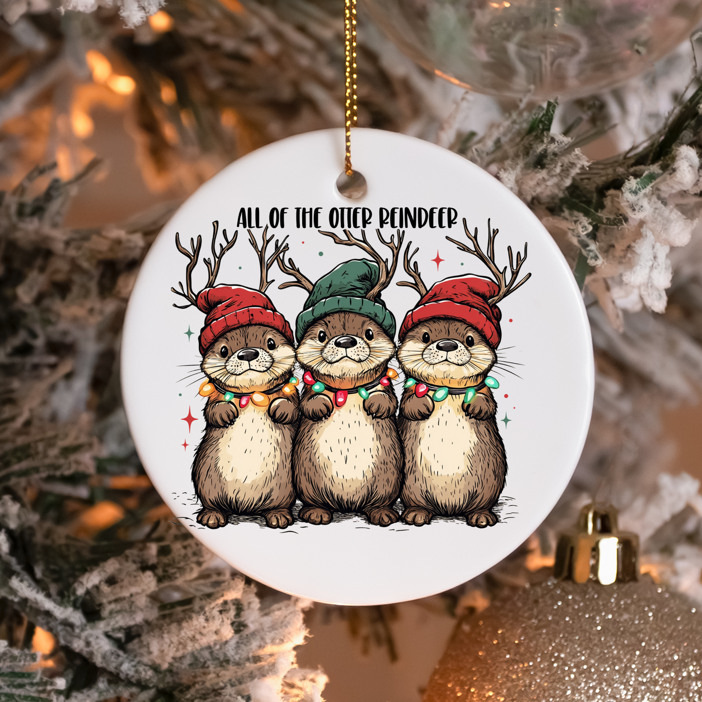 All of the Otter Reindeer Sublimation Transfers