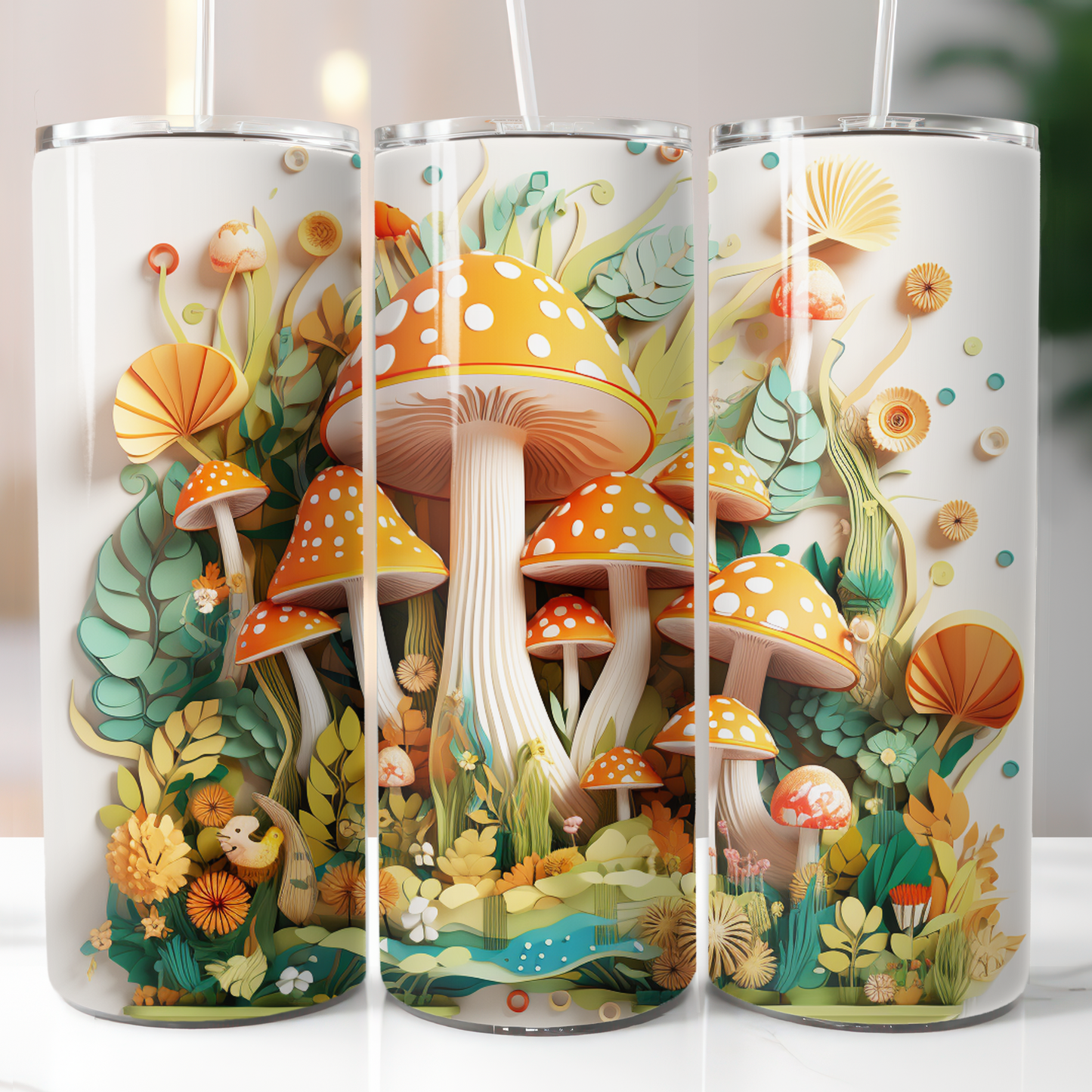Mushrooms, Sublimation Transfer