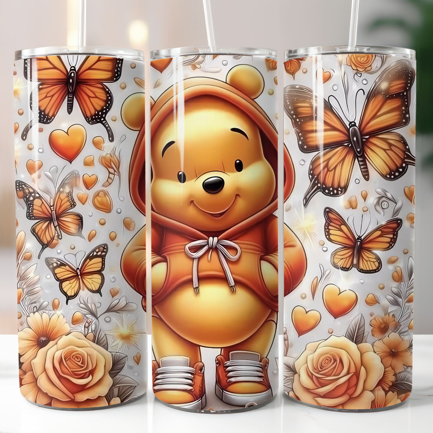 Bear Butterfly Sublimation Transfers