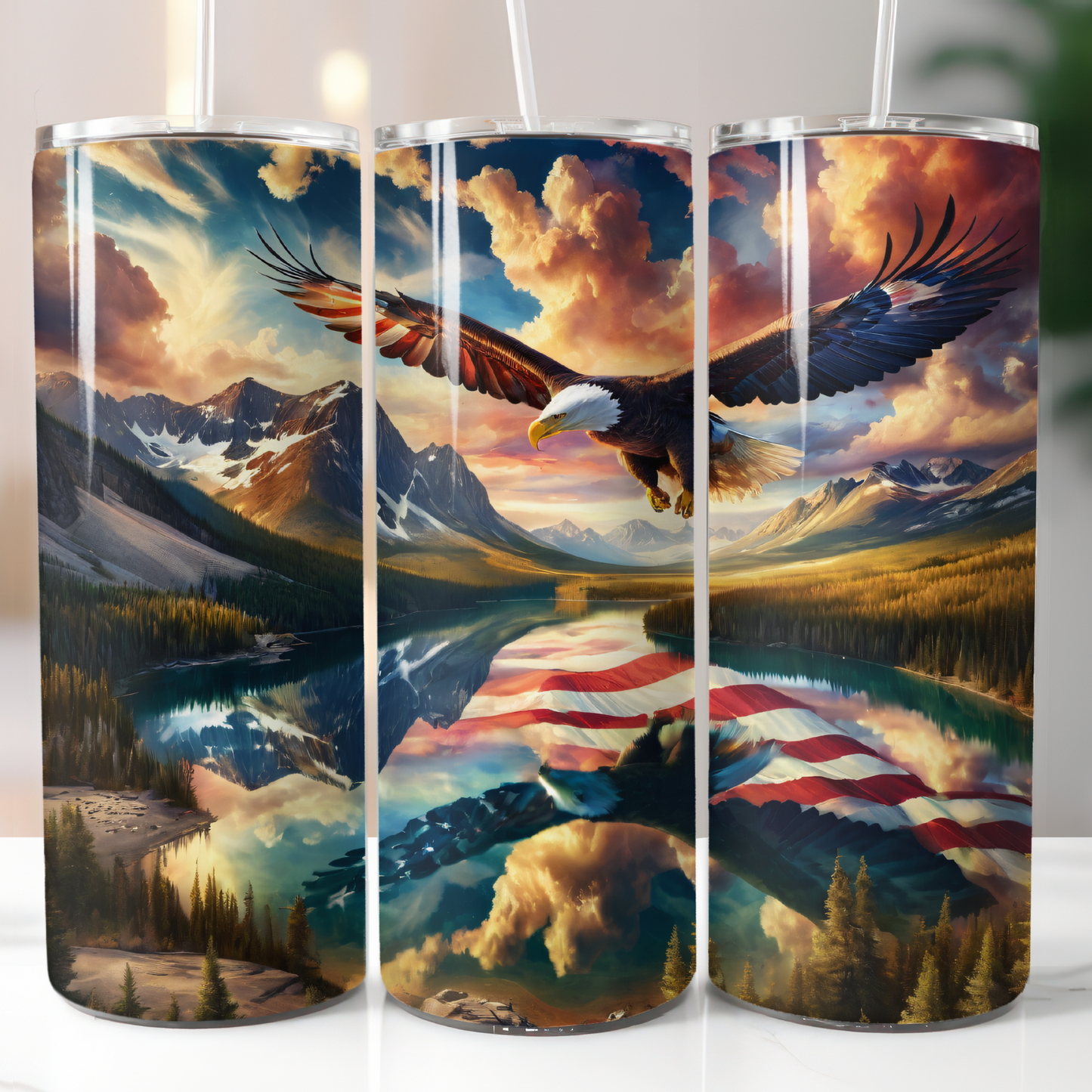 American Bald Eagle, Sublimation Transfer