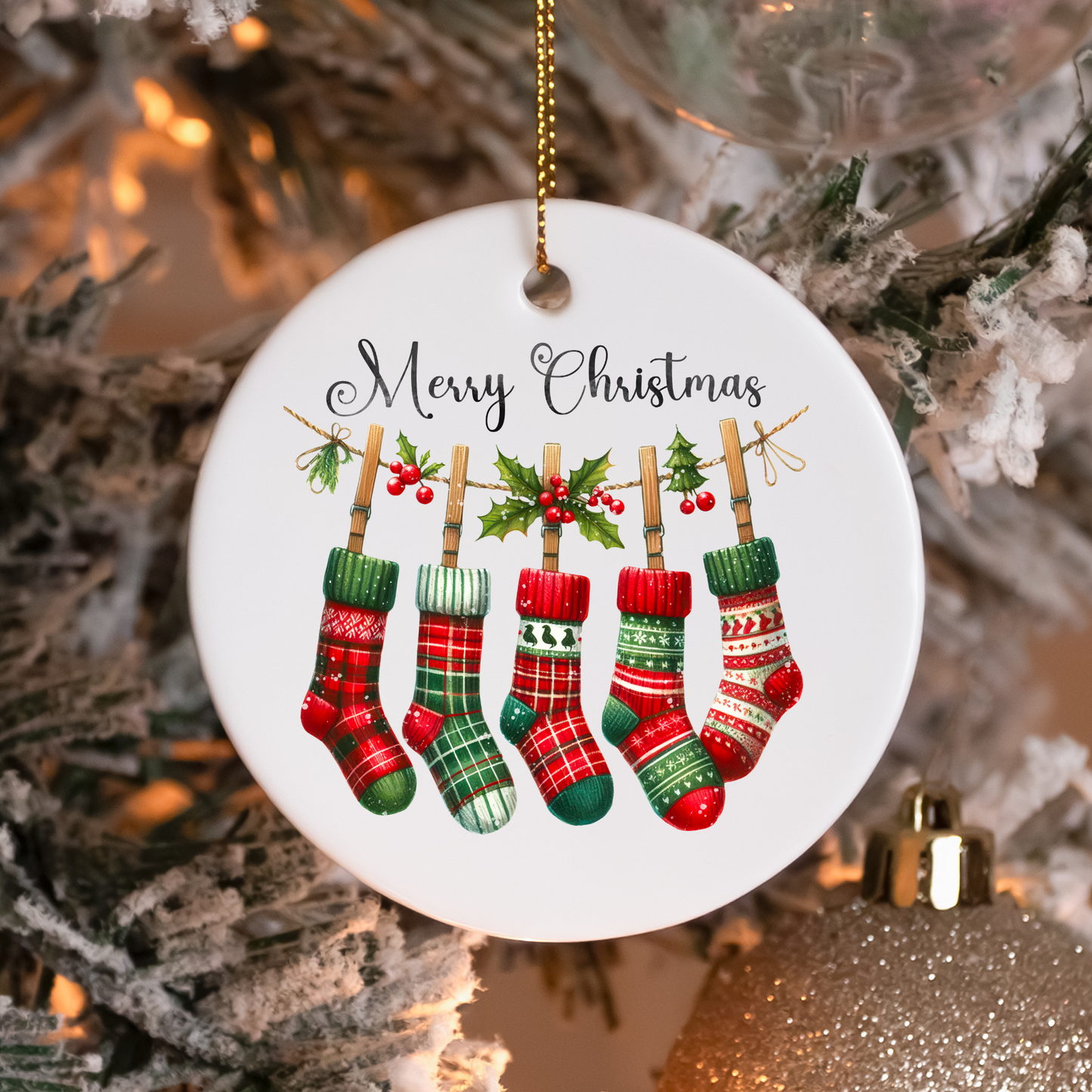 Merry Christmas Socks Sublimation Transfers