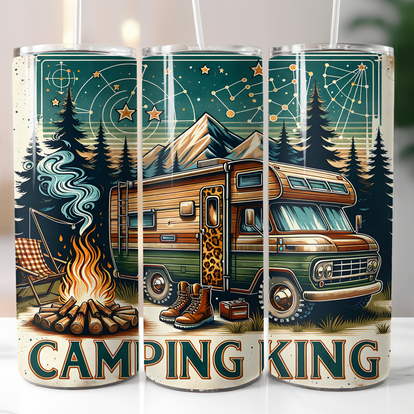 Camping King, Sublimation Transfer