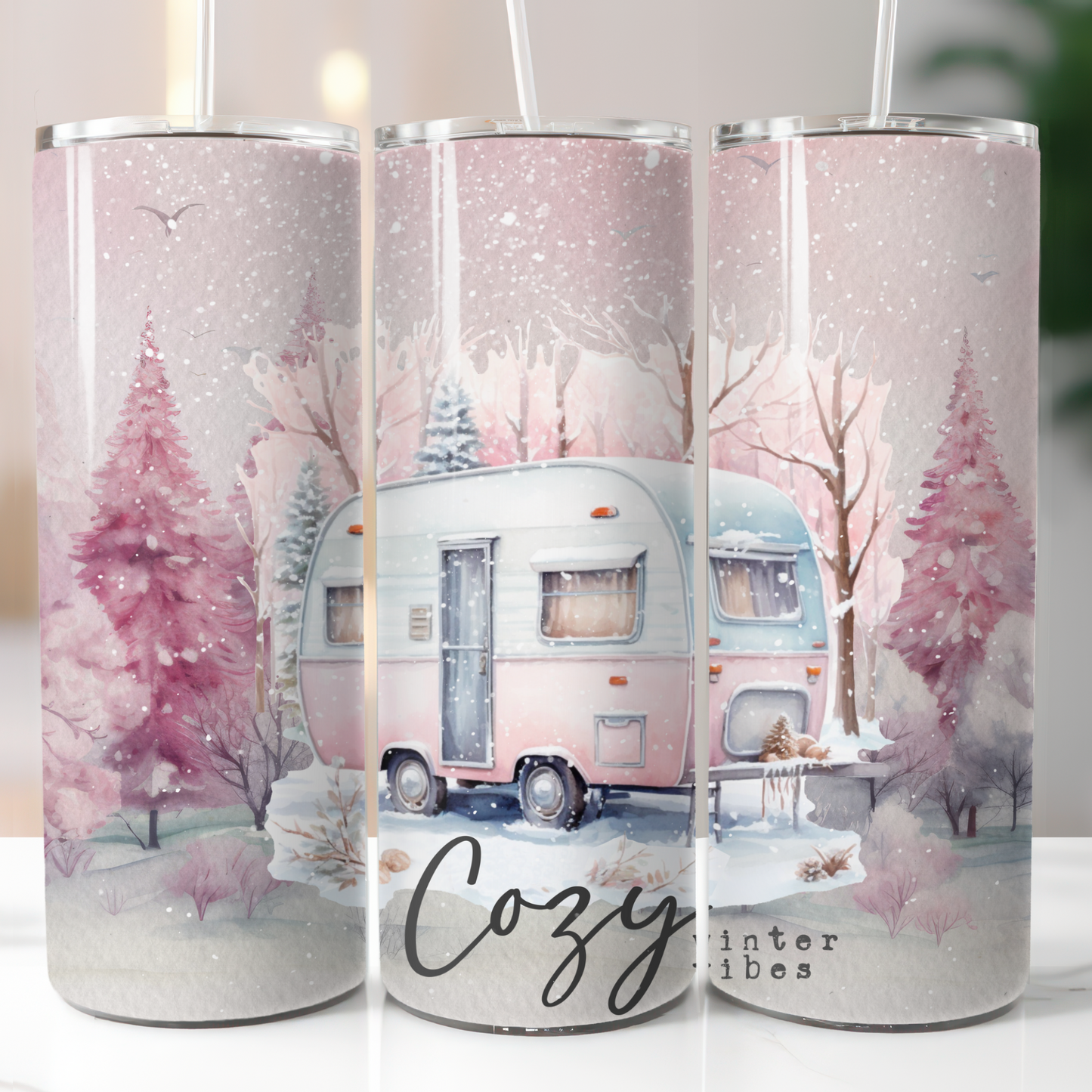 Vintage Christmas Winter, Sublimation, Ready To Press, Print Out Transfer, 20 oz, Skinny Tumbler Transfer, NOT A DIGITAL