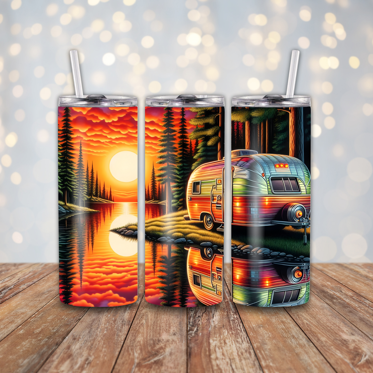Sunset Camper Sublimation Transfers