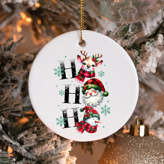 Ho Ho Ho Reindeer Santa Snowman Sublimation Transfers
