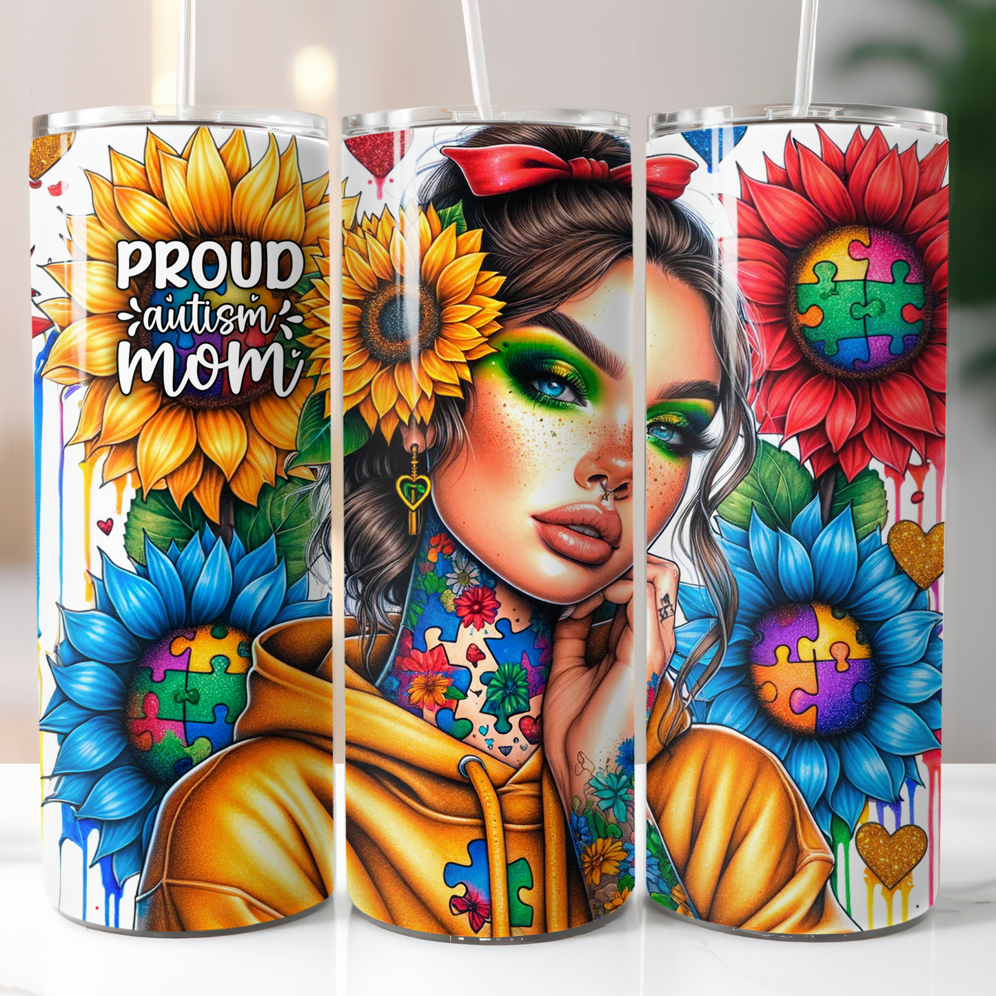 Proud Autism Mom, Sublimation Transfer