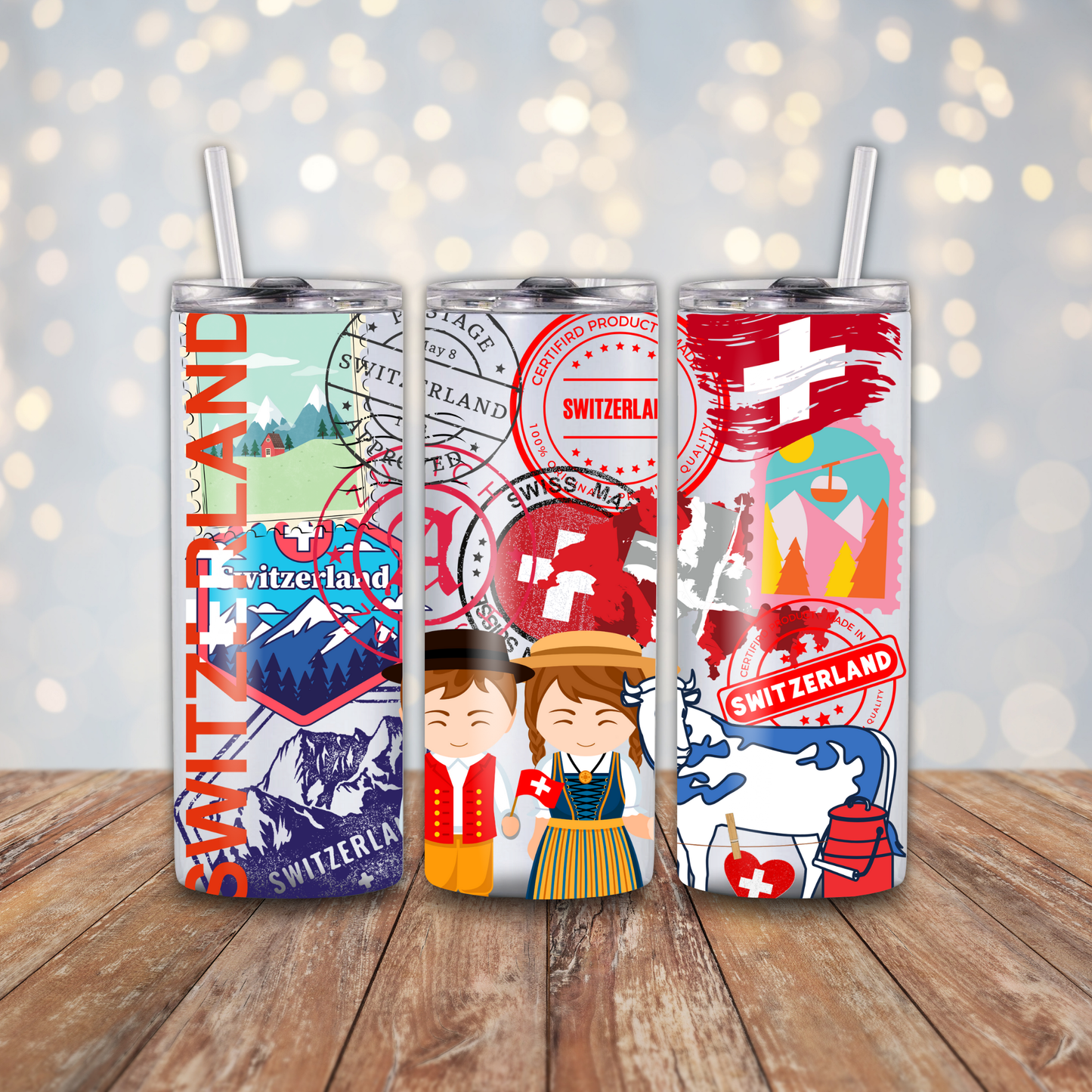 Switzerland Stamps Sublimation Transfers