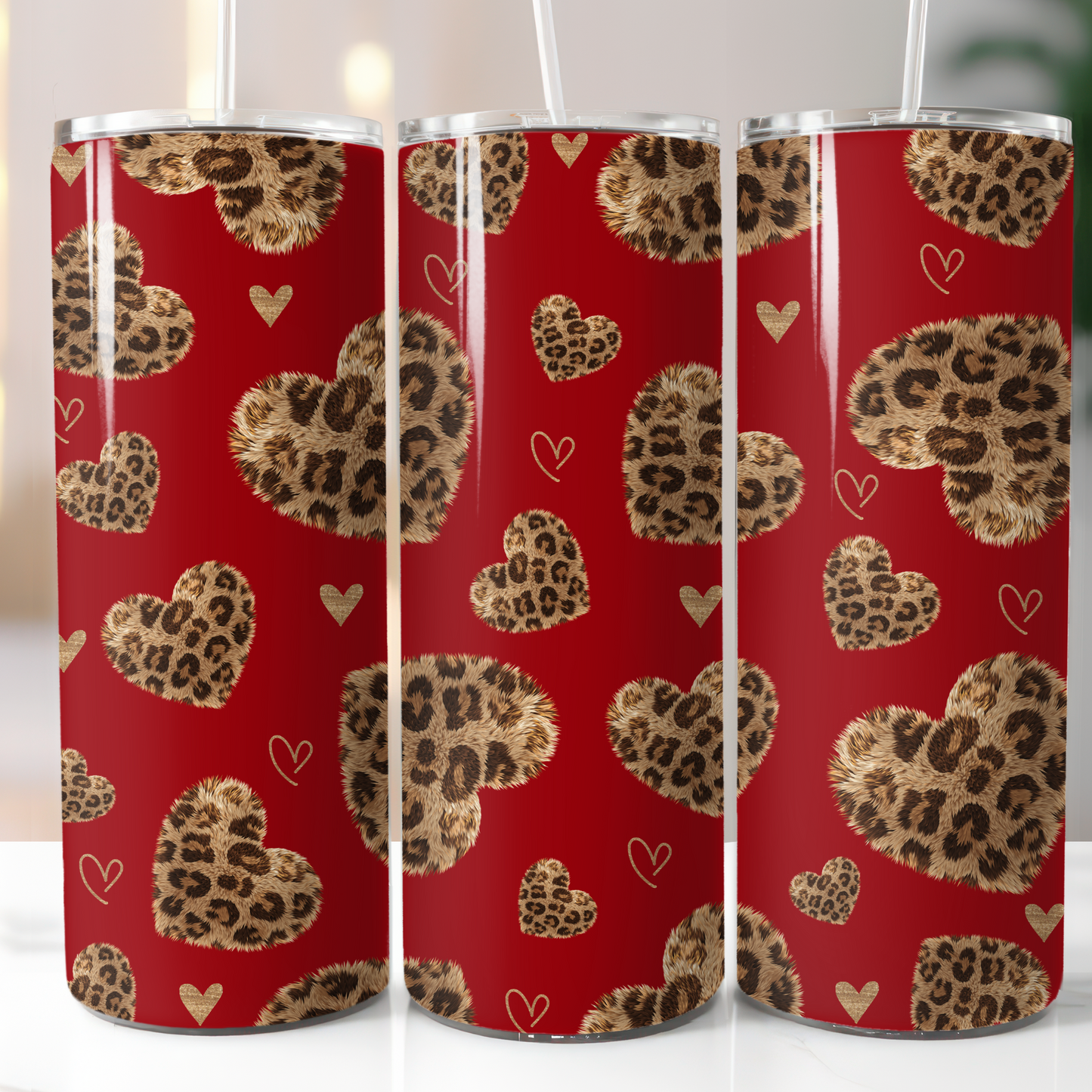 Heart Cheetah Fur