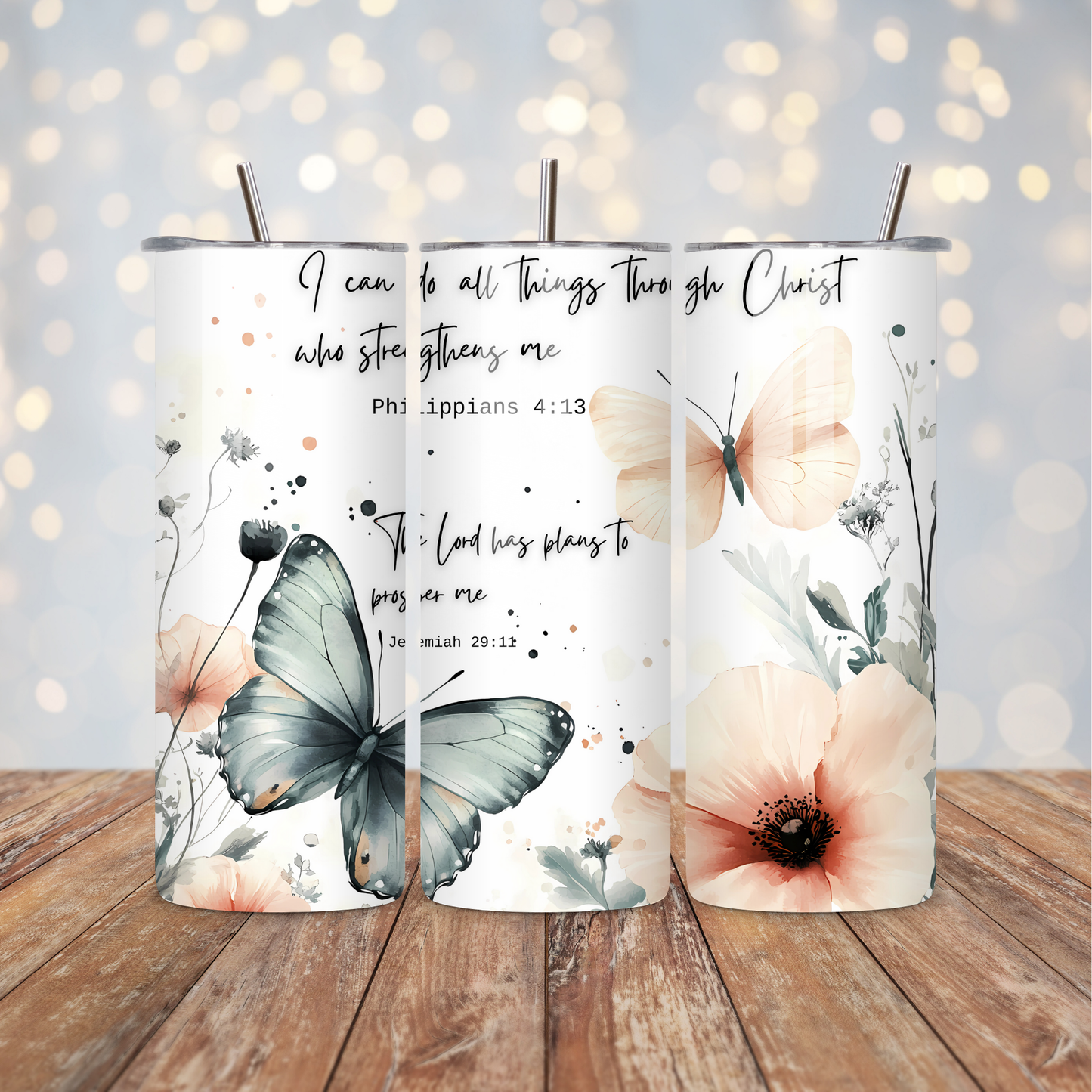 Prayer Butterfly Quotes Sublimation Transfer