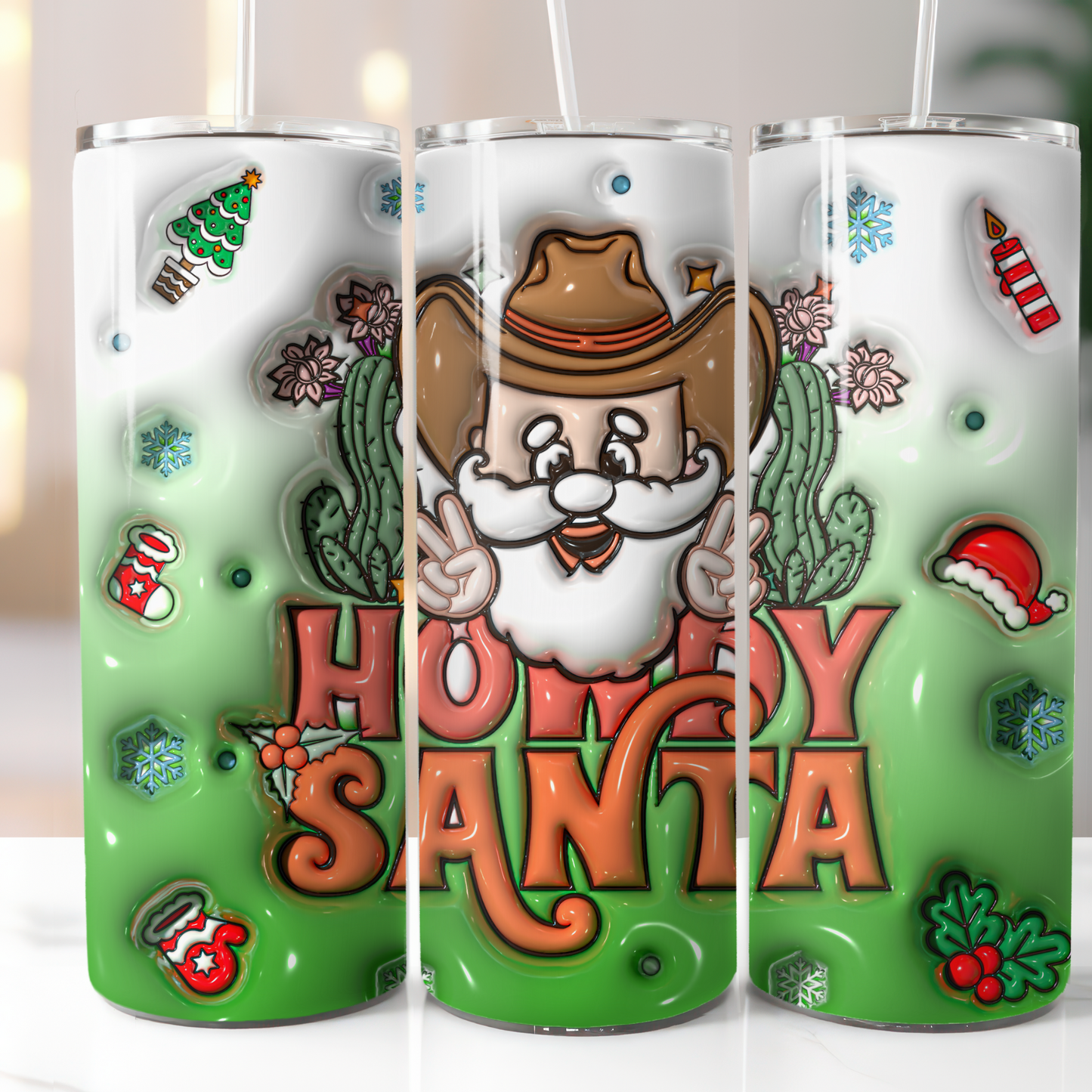 3D Puffy Christmas, Sublimation Transfer