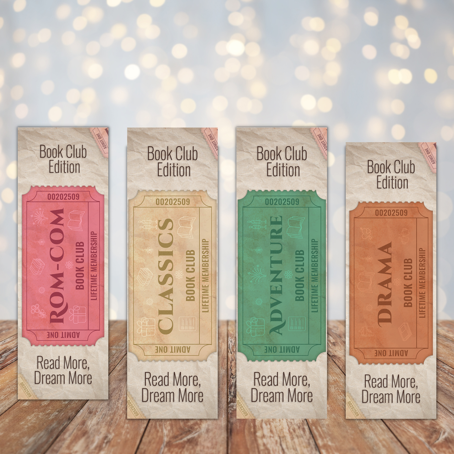 Book Genre Bookmarks Sublimation Transfers