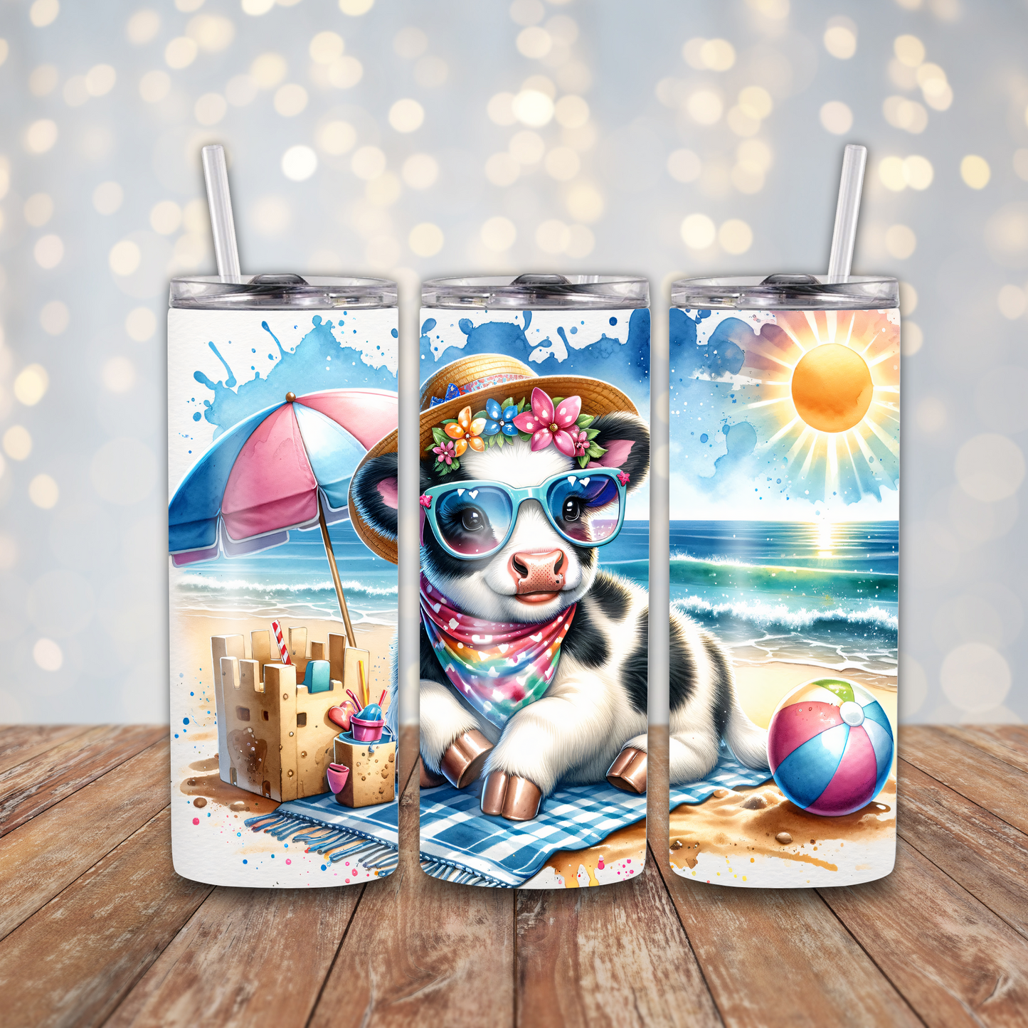 Summer Baby Cow Sublimation Transfers