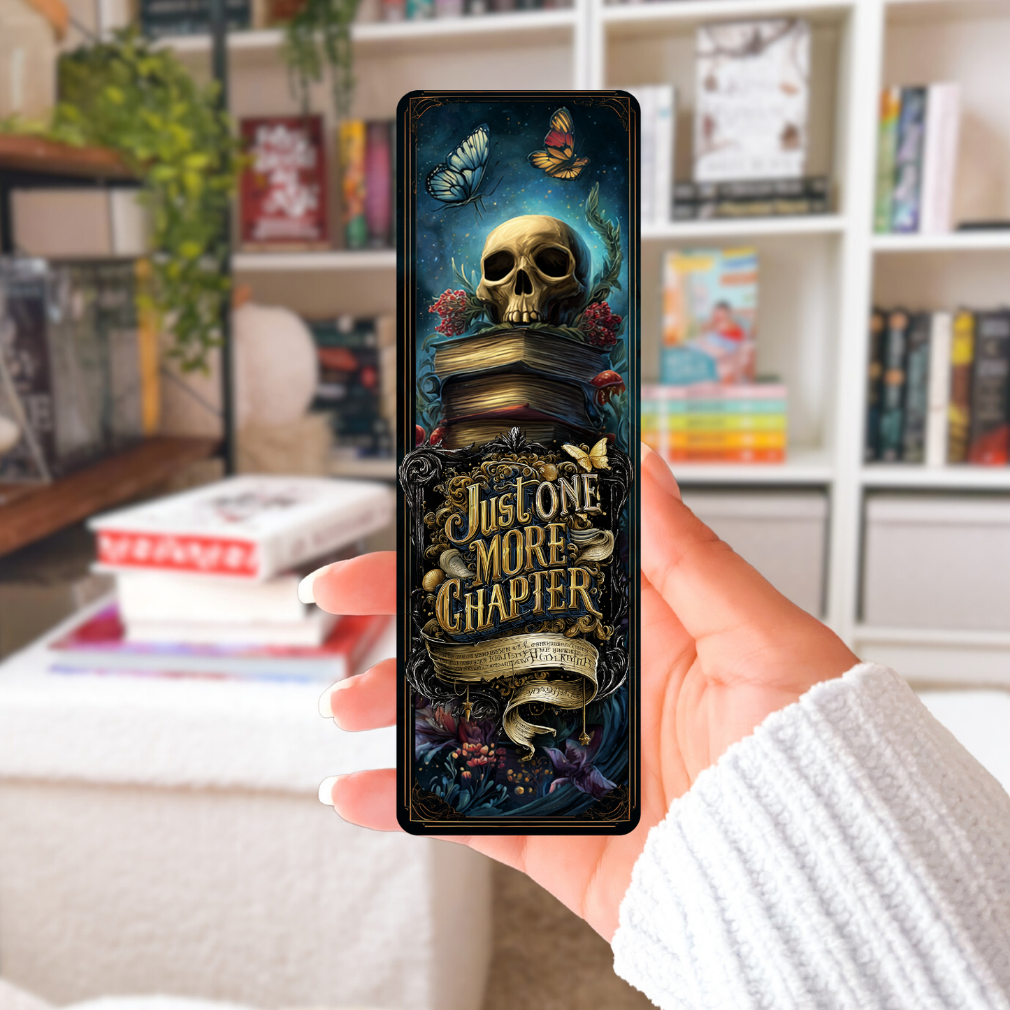 Just One More Chapter Skull Sublimation Transfers