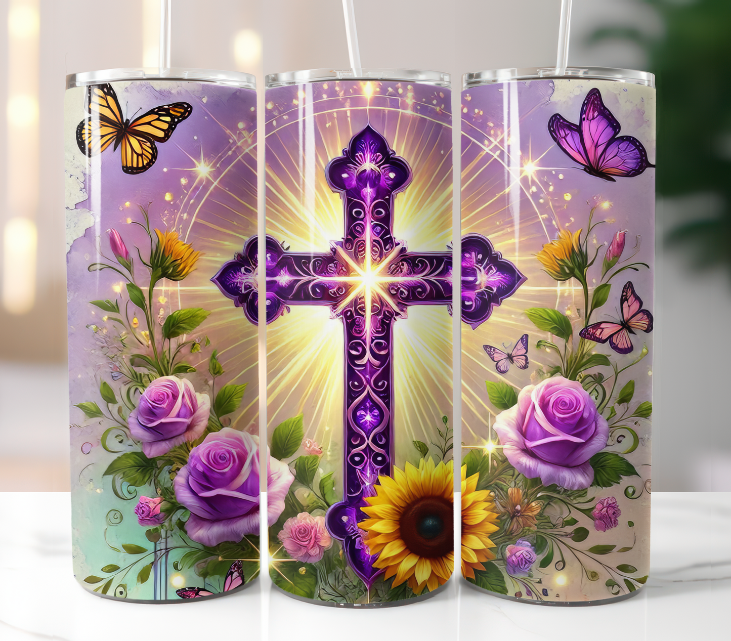 Purple Cross Sublimation Transfer