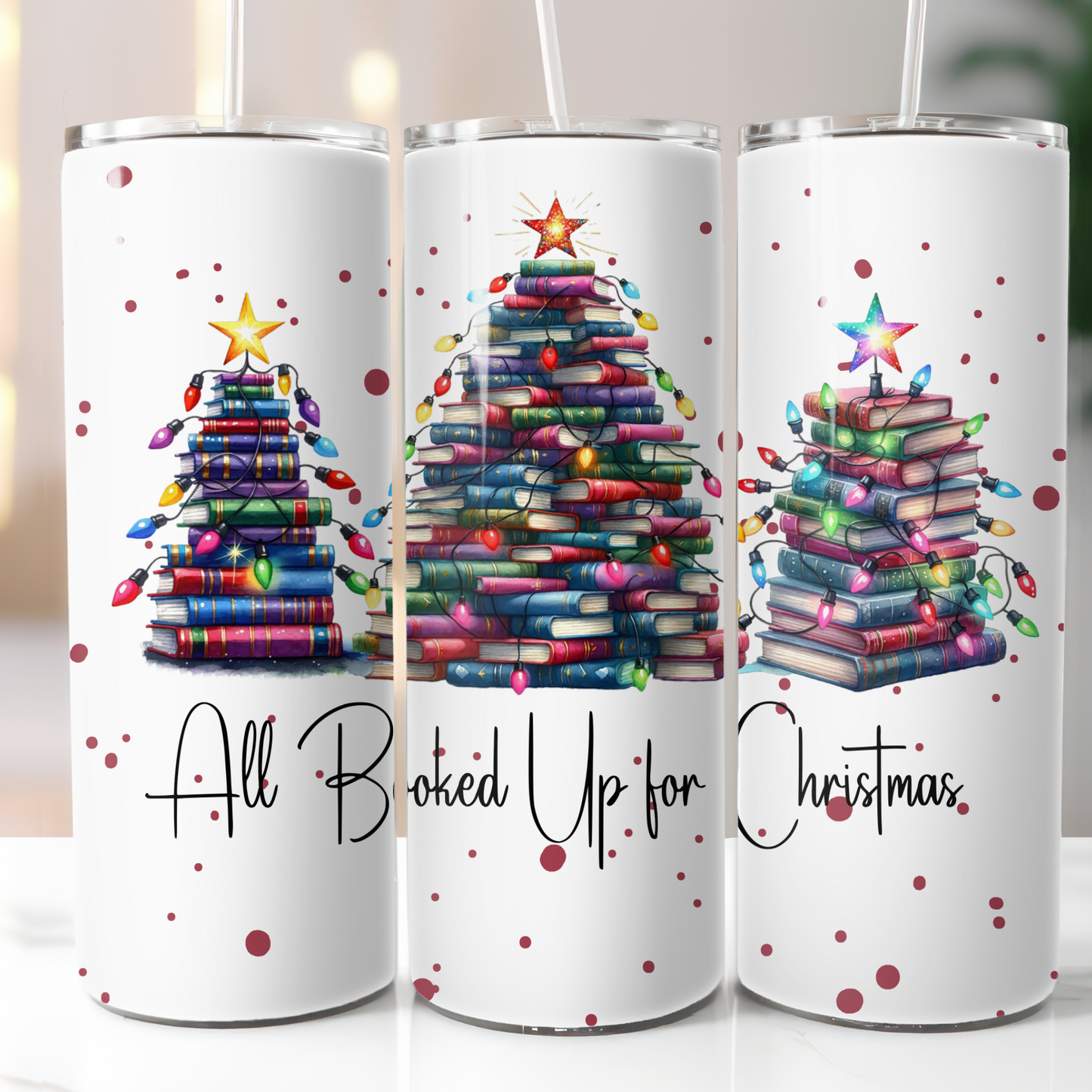 All Booked Up for Christmas Sublimation Transfer