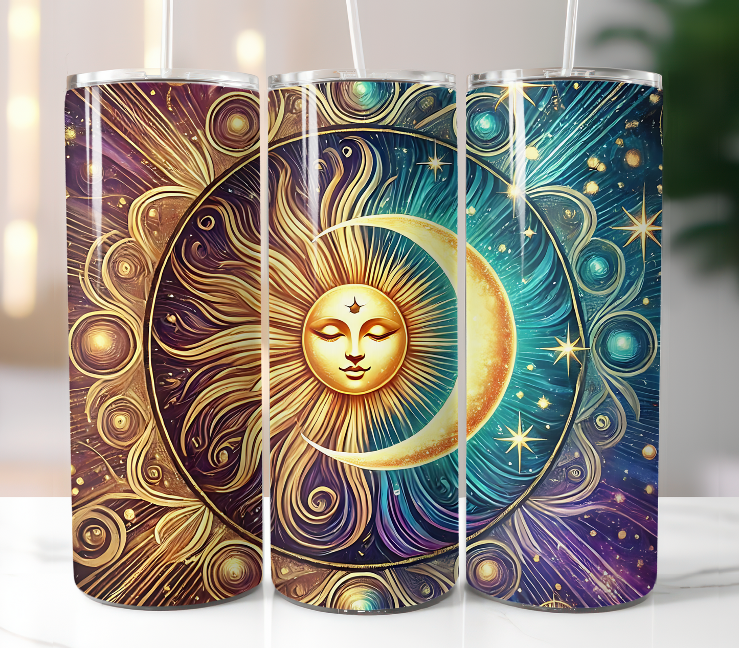 Moon Stars Sublimation Transfer