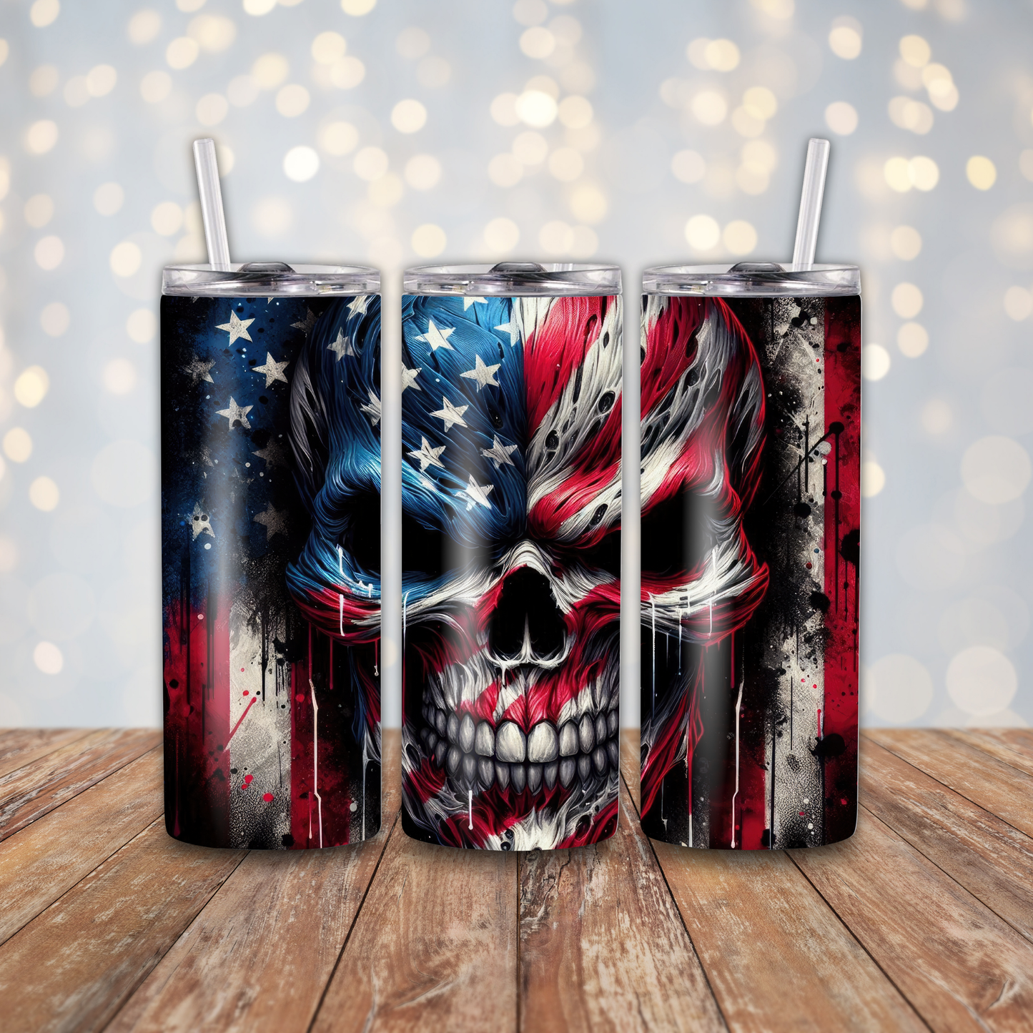 Patriotic Skull Sublimation Transfers