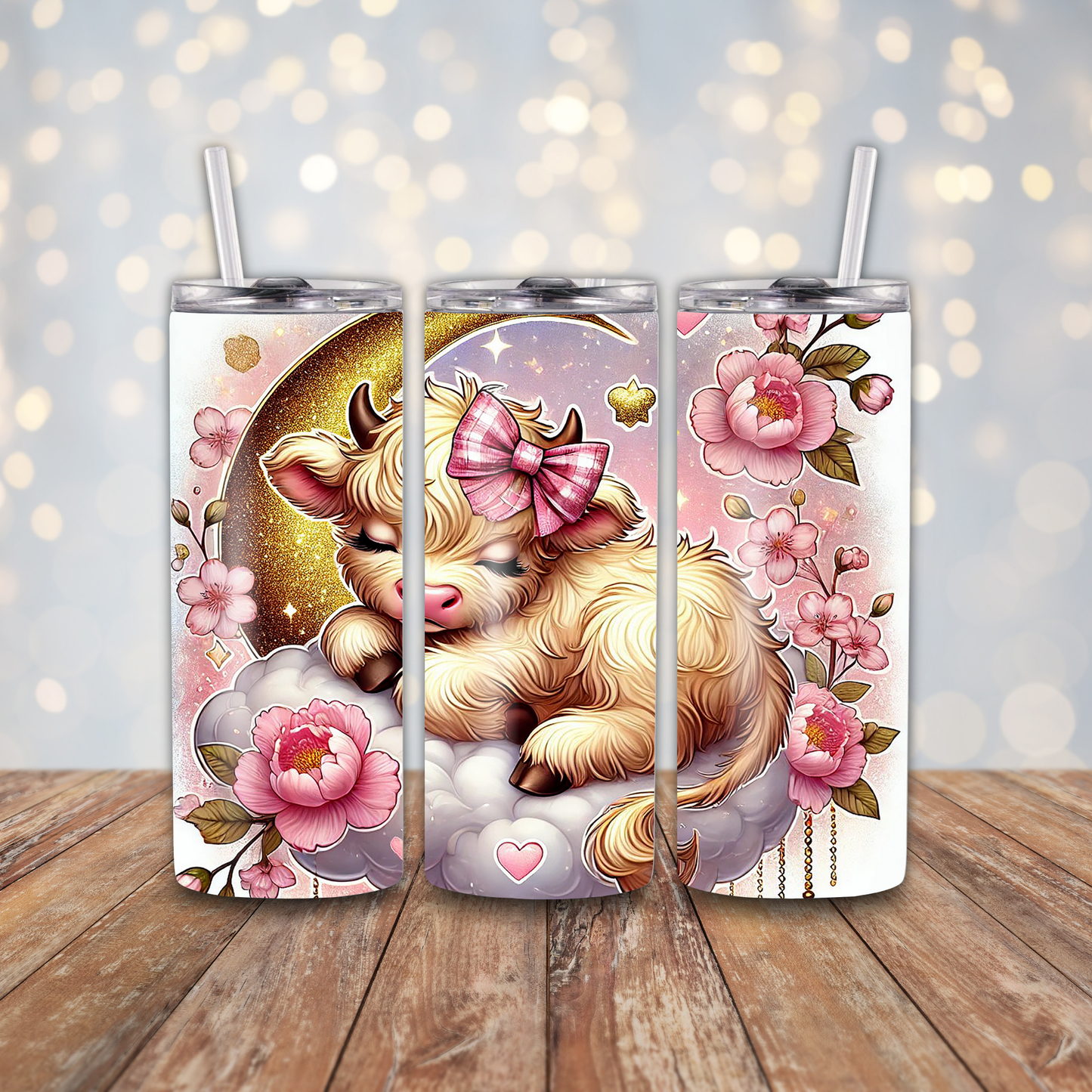 Baby Cow Moon Sublimation Transfers