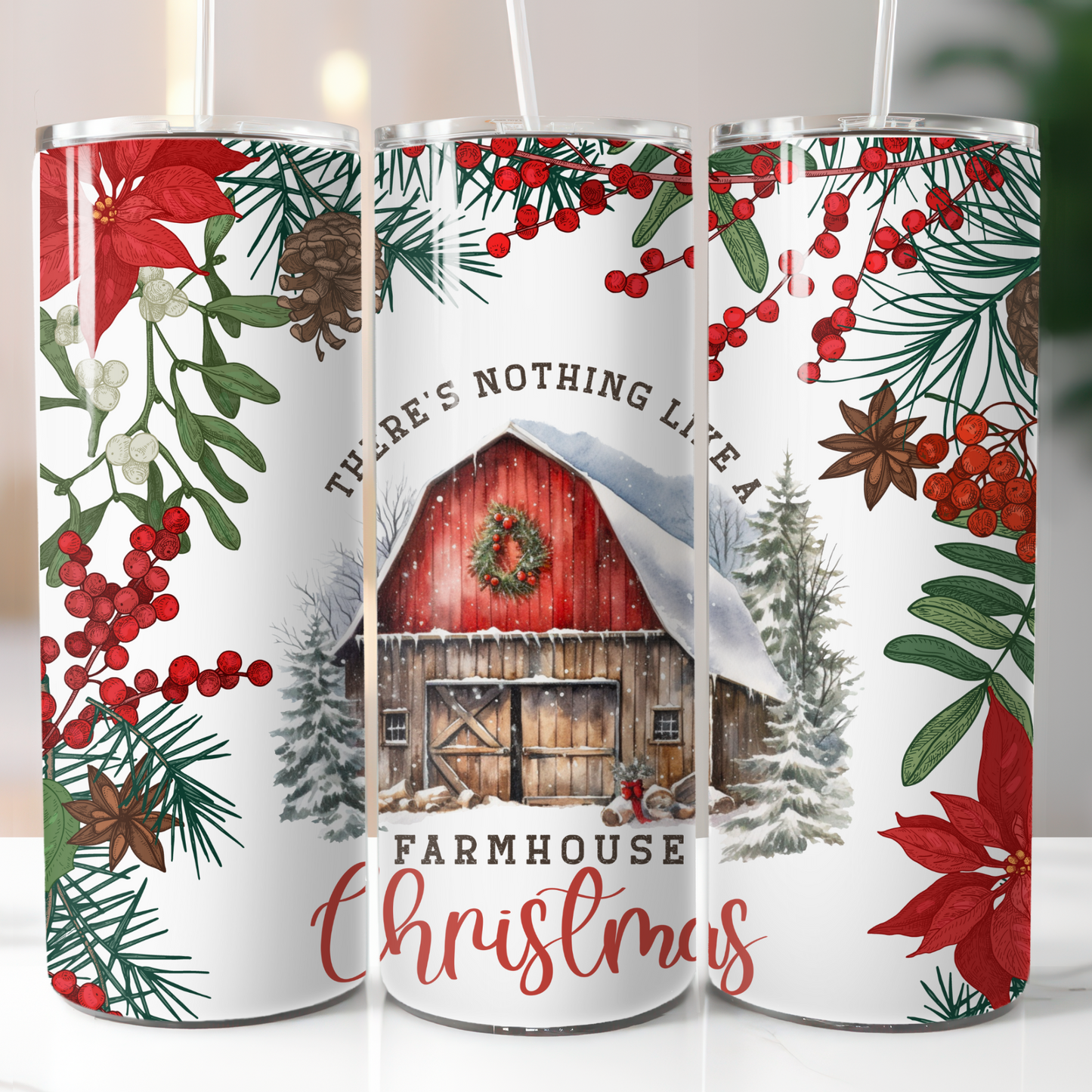 Farmhouse Christmas, Sublimation Transfer