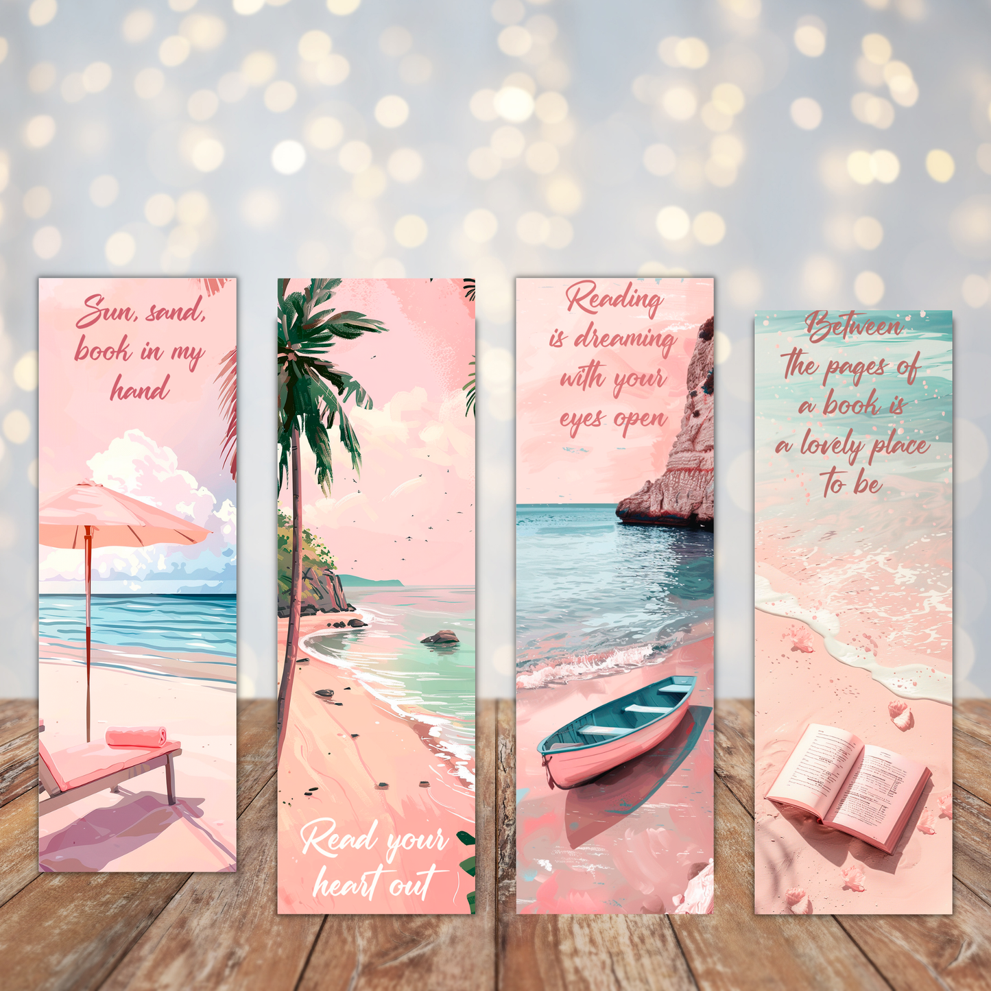 Pink Beach Sublimation Transfers