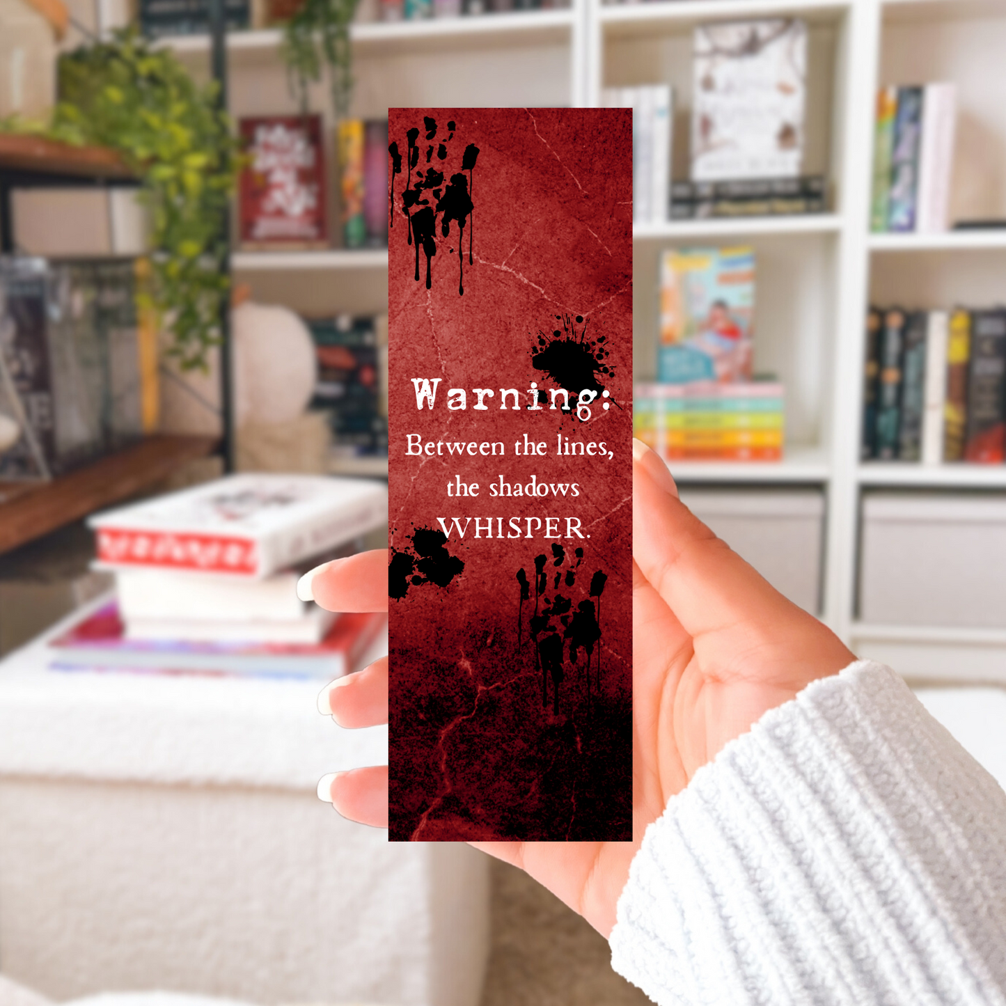 Warning Bookmark Sublimation Transfers