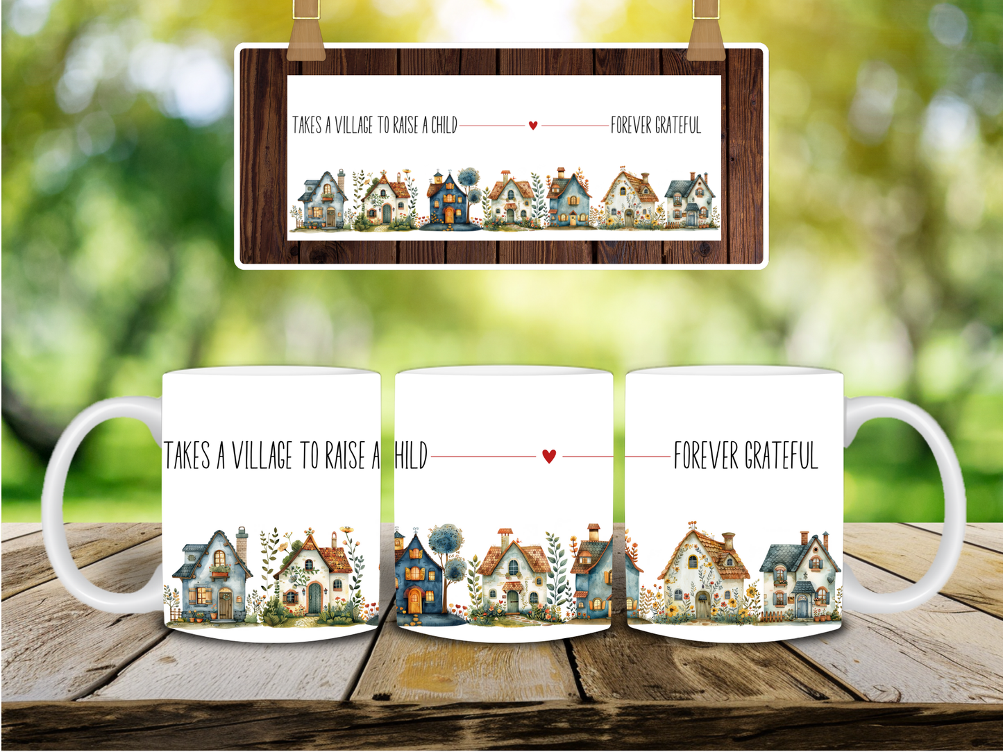 Takes A Village Sublimation Transfers