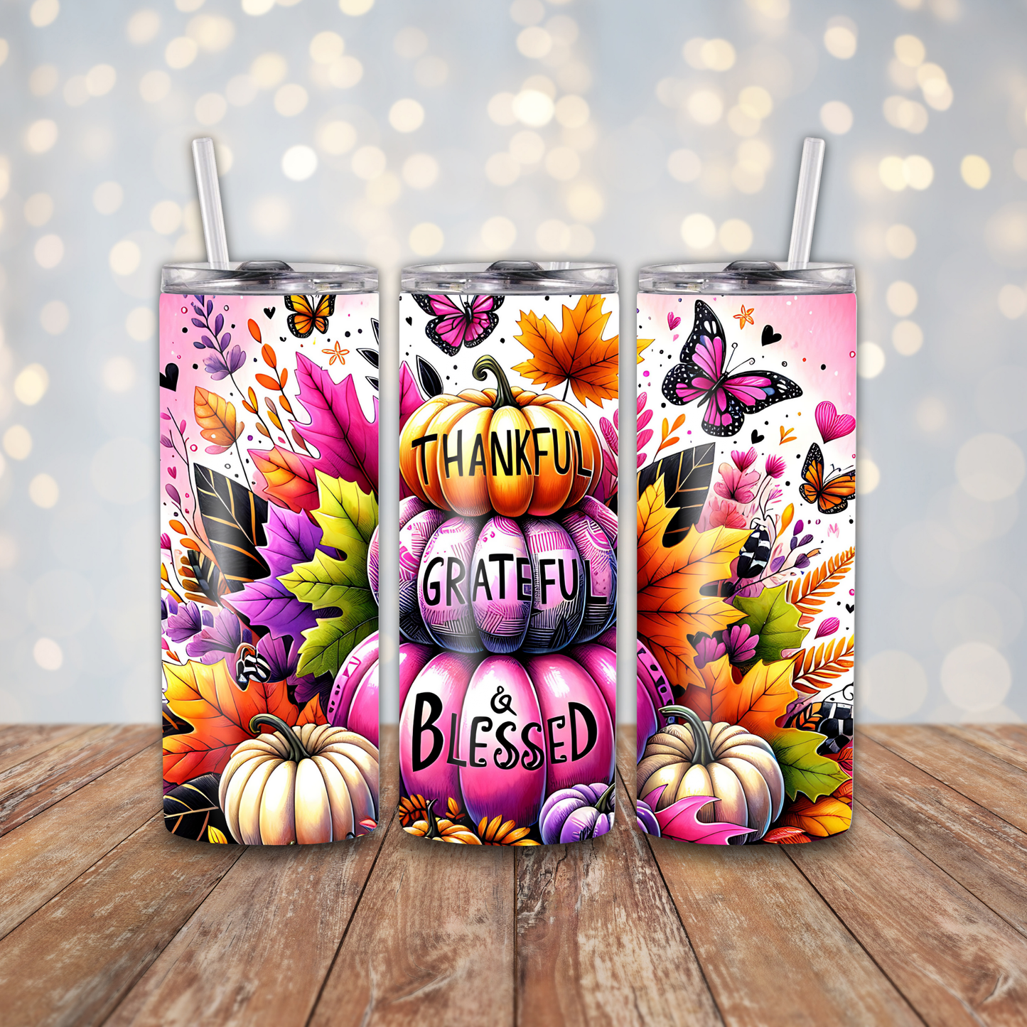 Thankful Grateful Blessed Sublimation Transfers