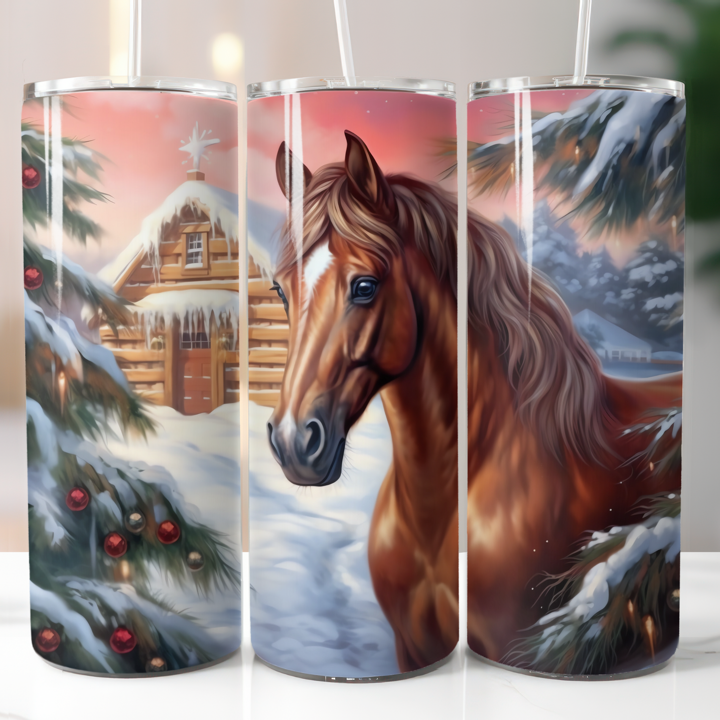 Christmas Horse, Sublimation Prints
