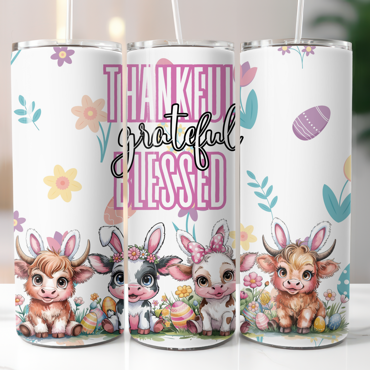 Thankful Grateful Blessed Sublimation Transfers
