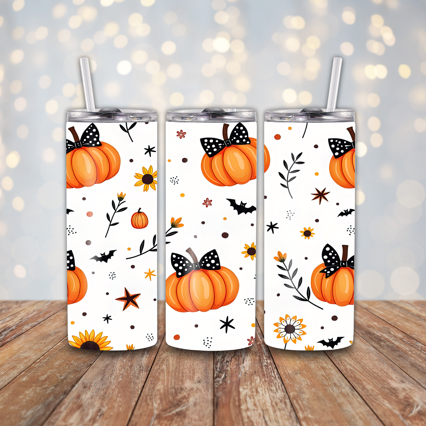 Pumpkin Bats Sublimation Transfers