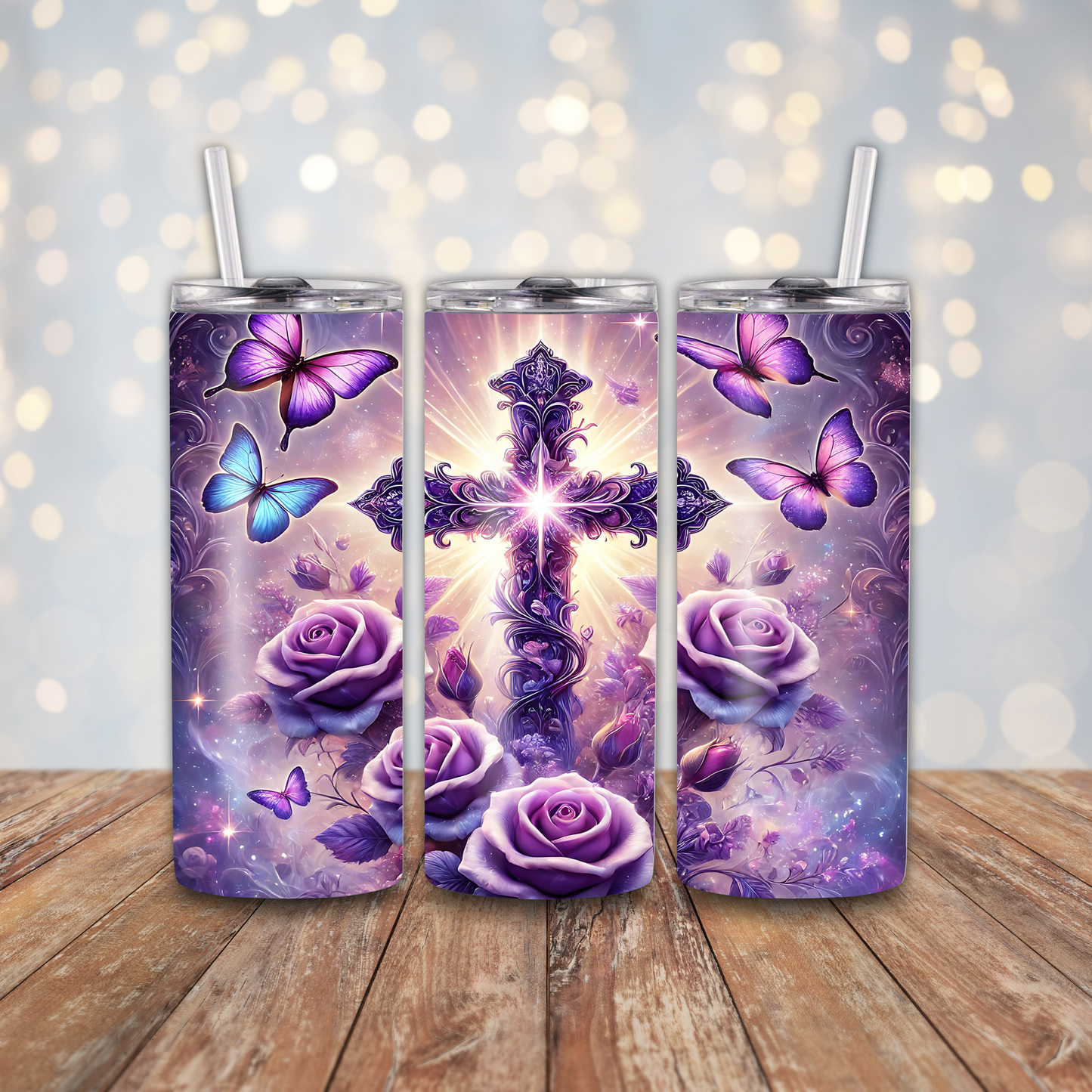 Purple Cross Sublimation Transfers