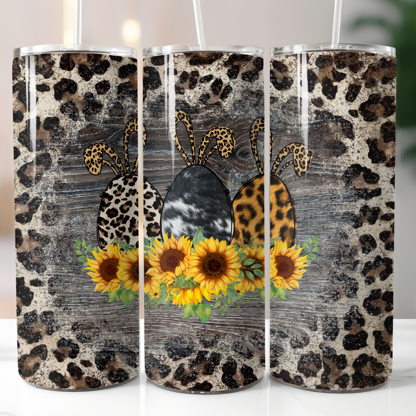 Easter Rabbit Leopard, Sublimation Transfer