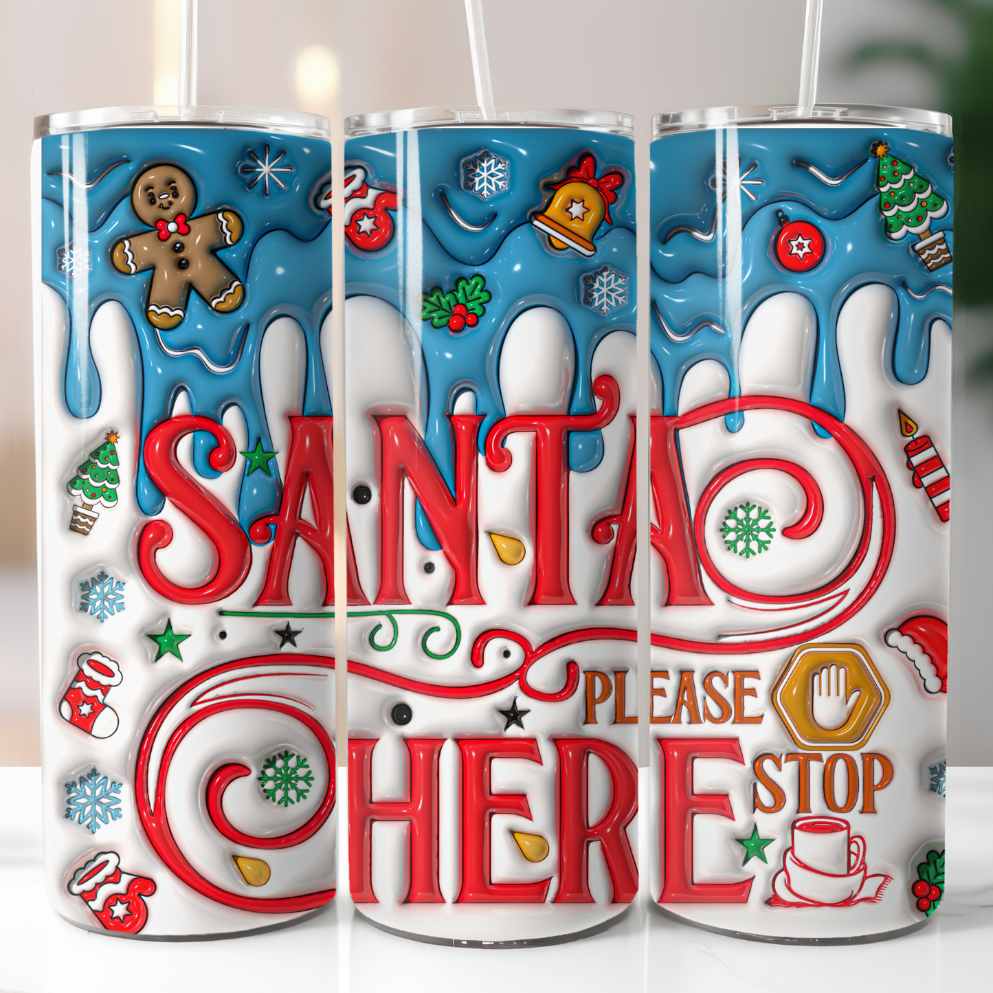 3D Puffy Christmas, Sublimation Transfer