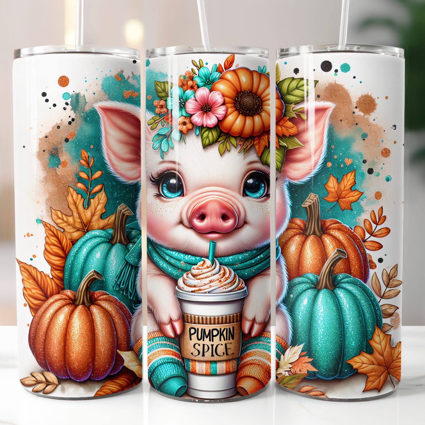 Fall Pig Pumpkin Spice, Sublimation Prints