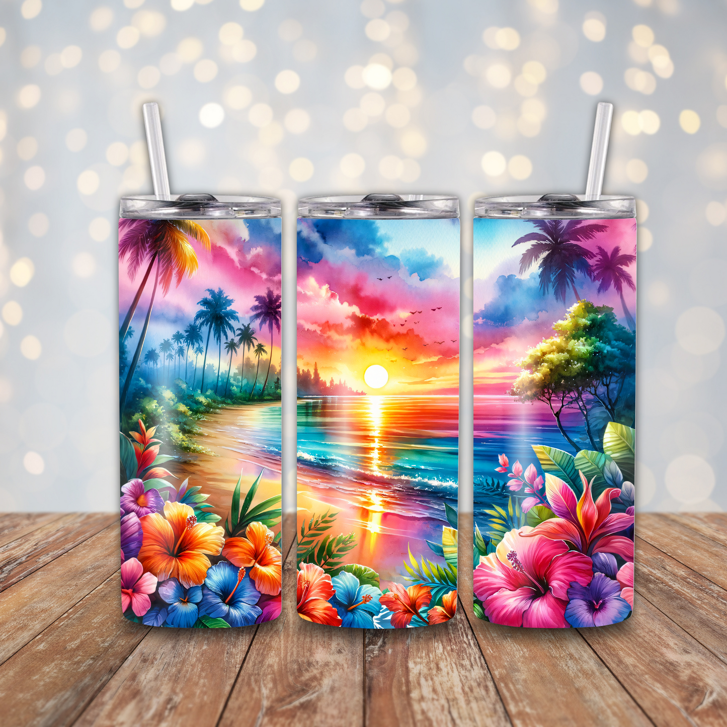 Tropical Beach Sublimation Transfers