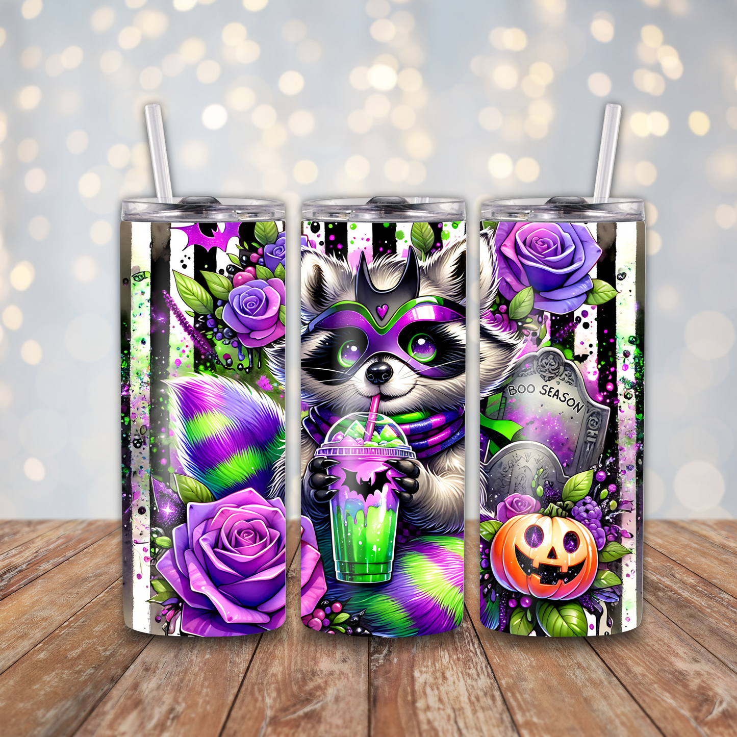 Boo Season Raccoon Sublimation Transfers