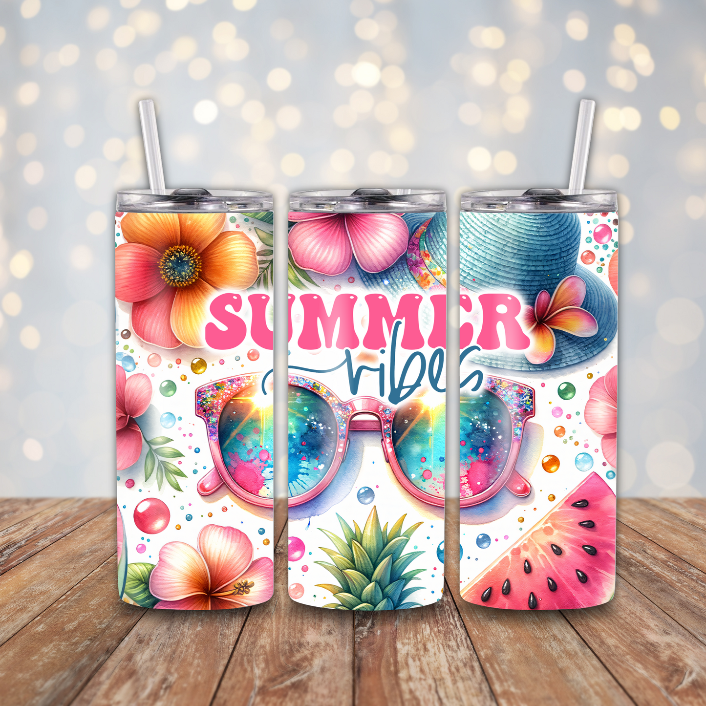 Summer Vibes Sunglasses Sublimation Transfers