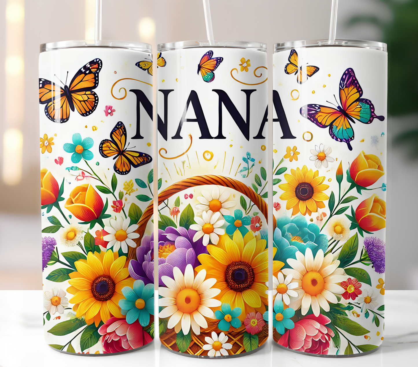 Nana Floral Sublimation Transfer