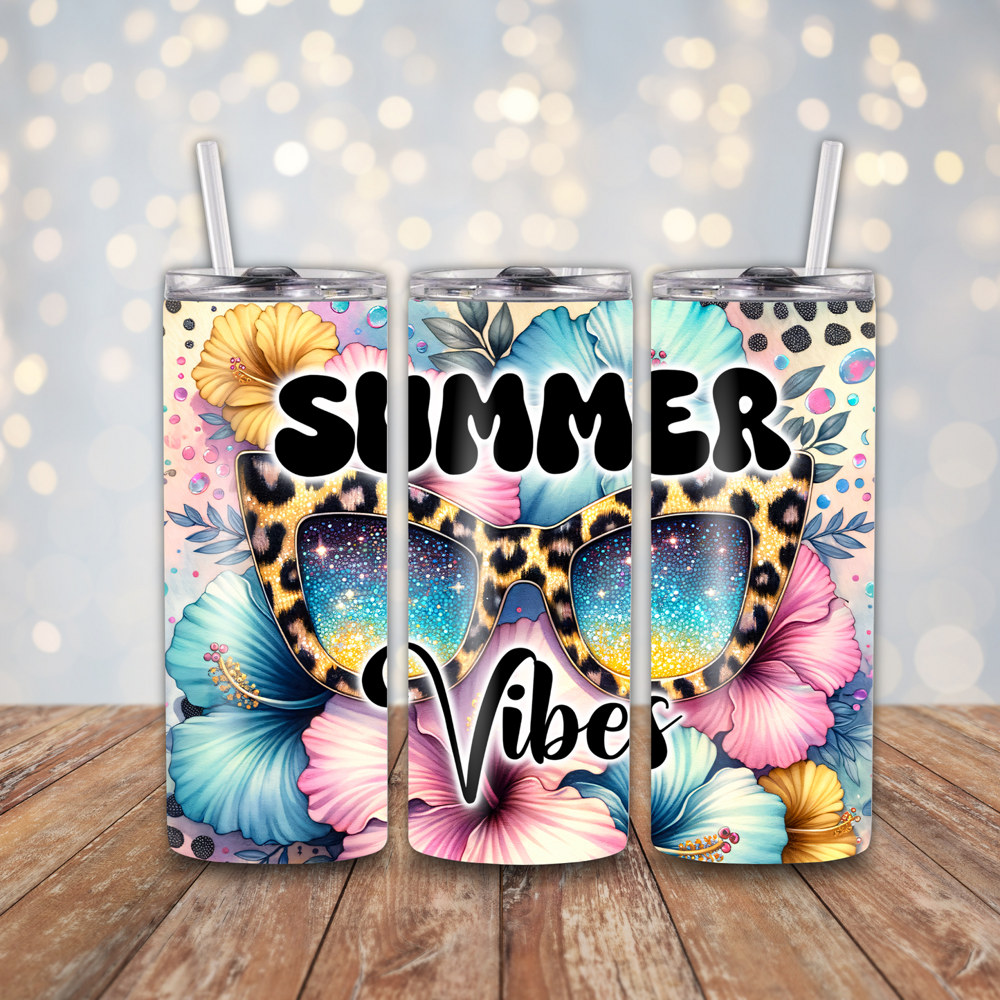 Summer Vibes Leopard Sunglasses Sublimation Transfers