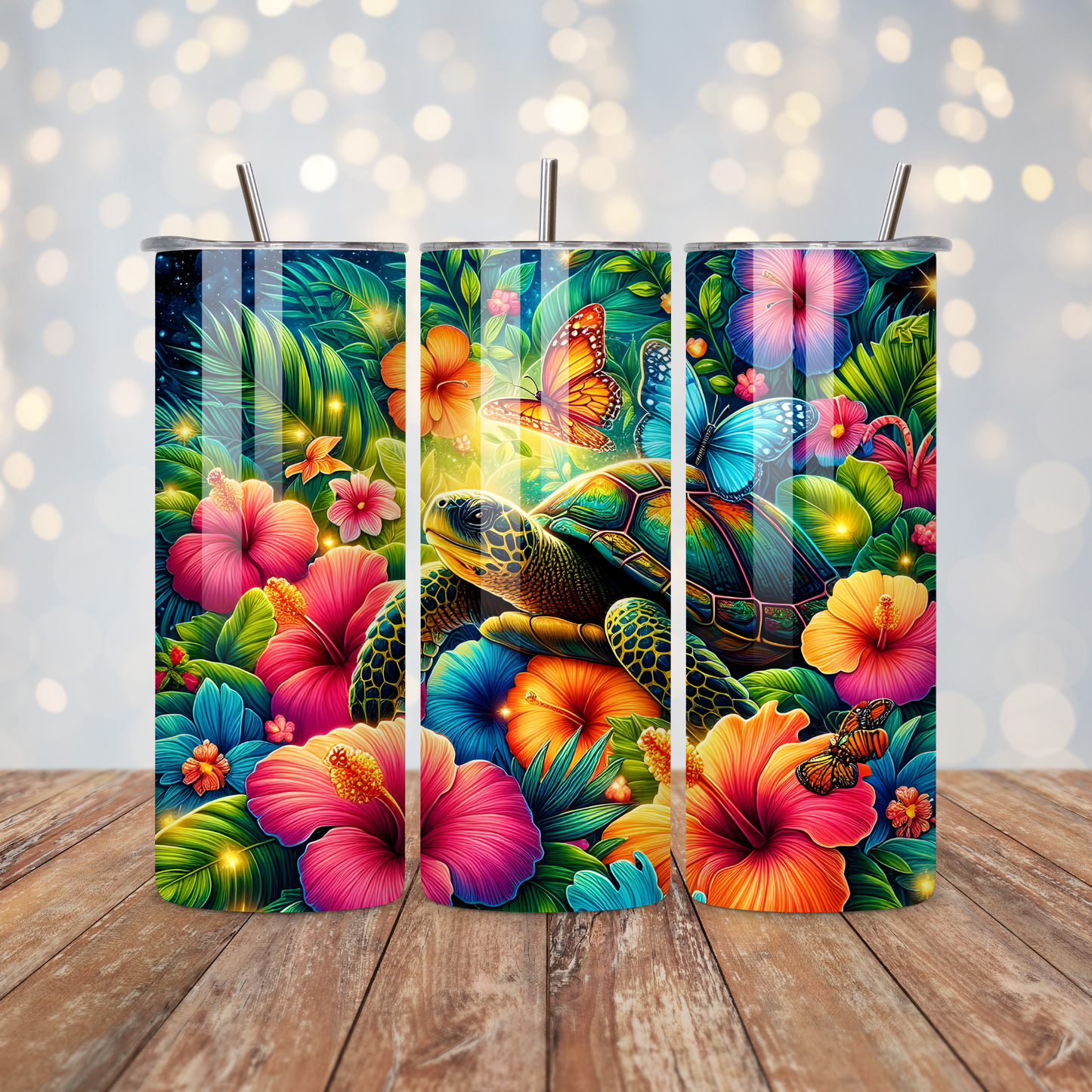 Turtle Hibiscus Sublimation Transfer